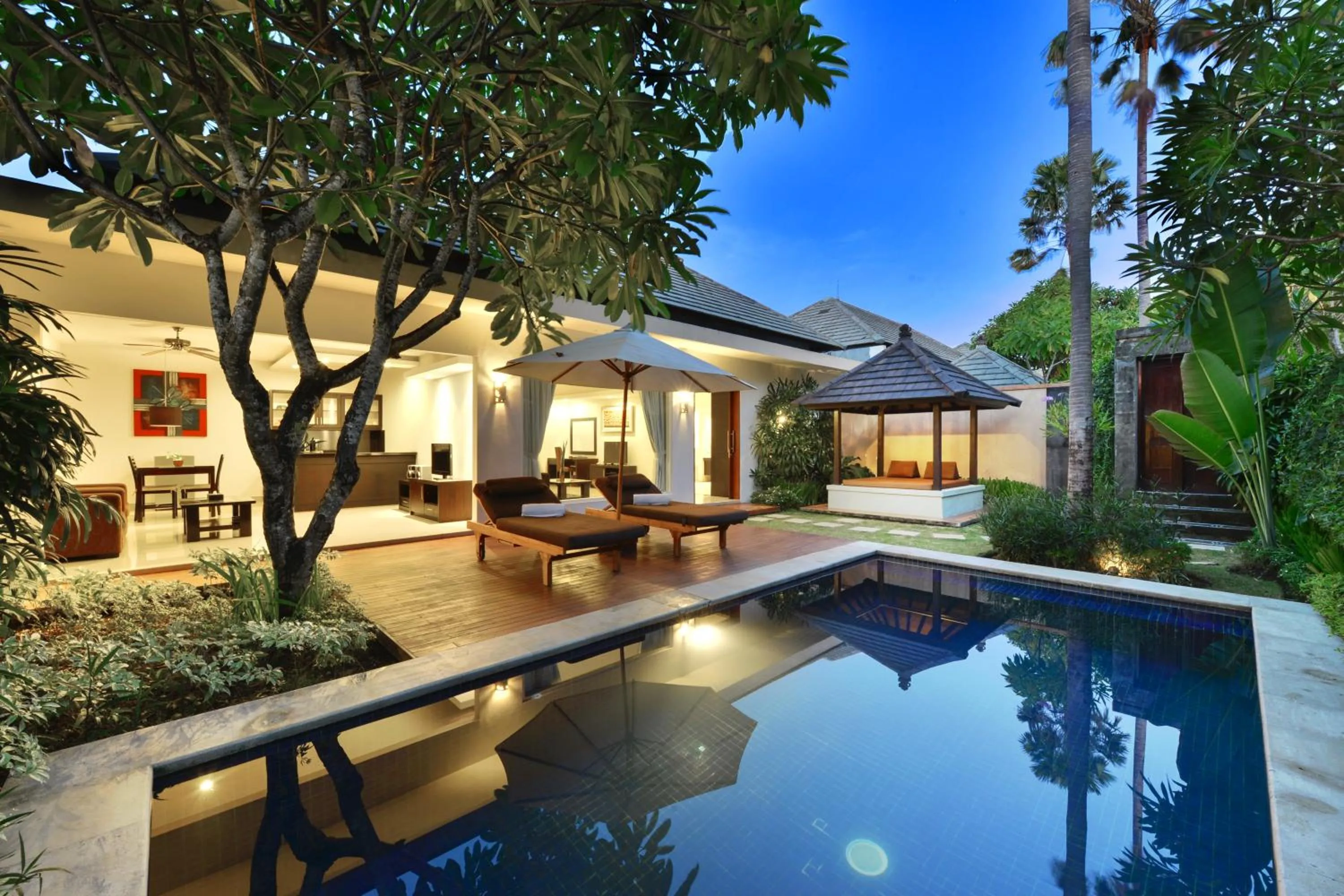 Swimming pool in The Yubi Boutique Villas Seminyak