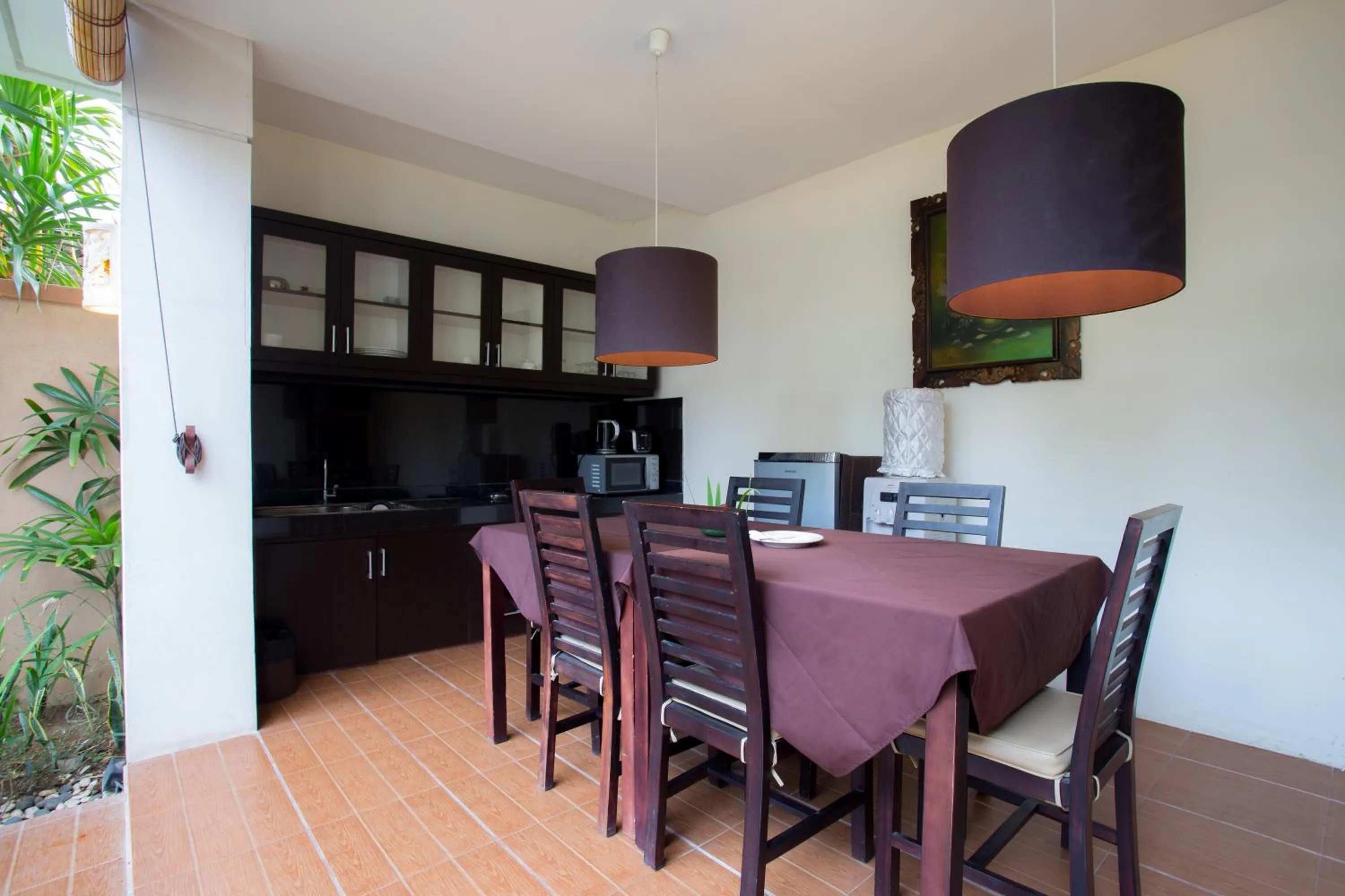 Dining area in The Yubi Boutique Villas Seminyak