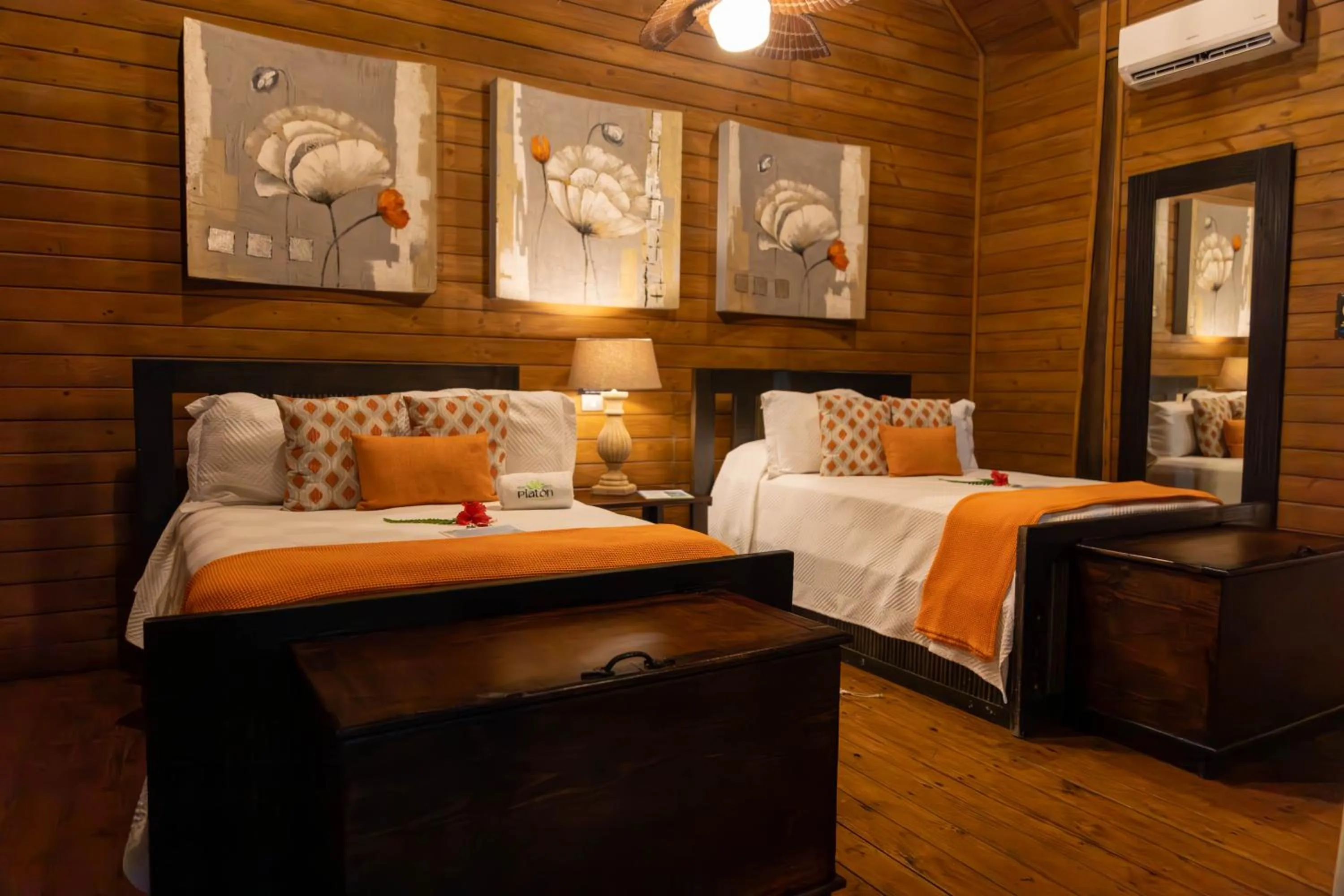 Bed in Platon Ecolodge