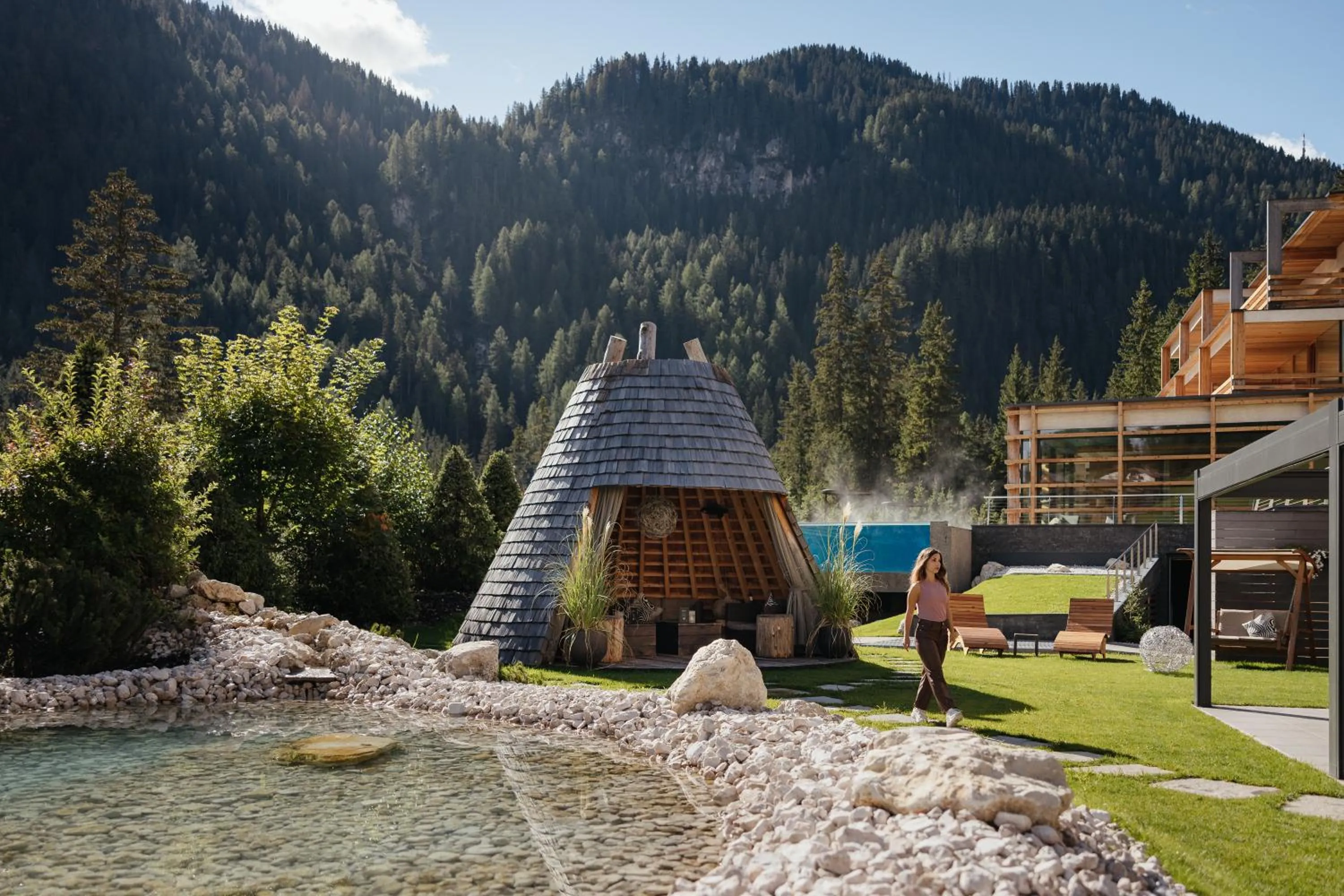 Garden in Hotel Cristallo - Wellness Mountain Living