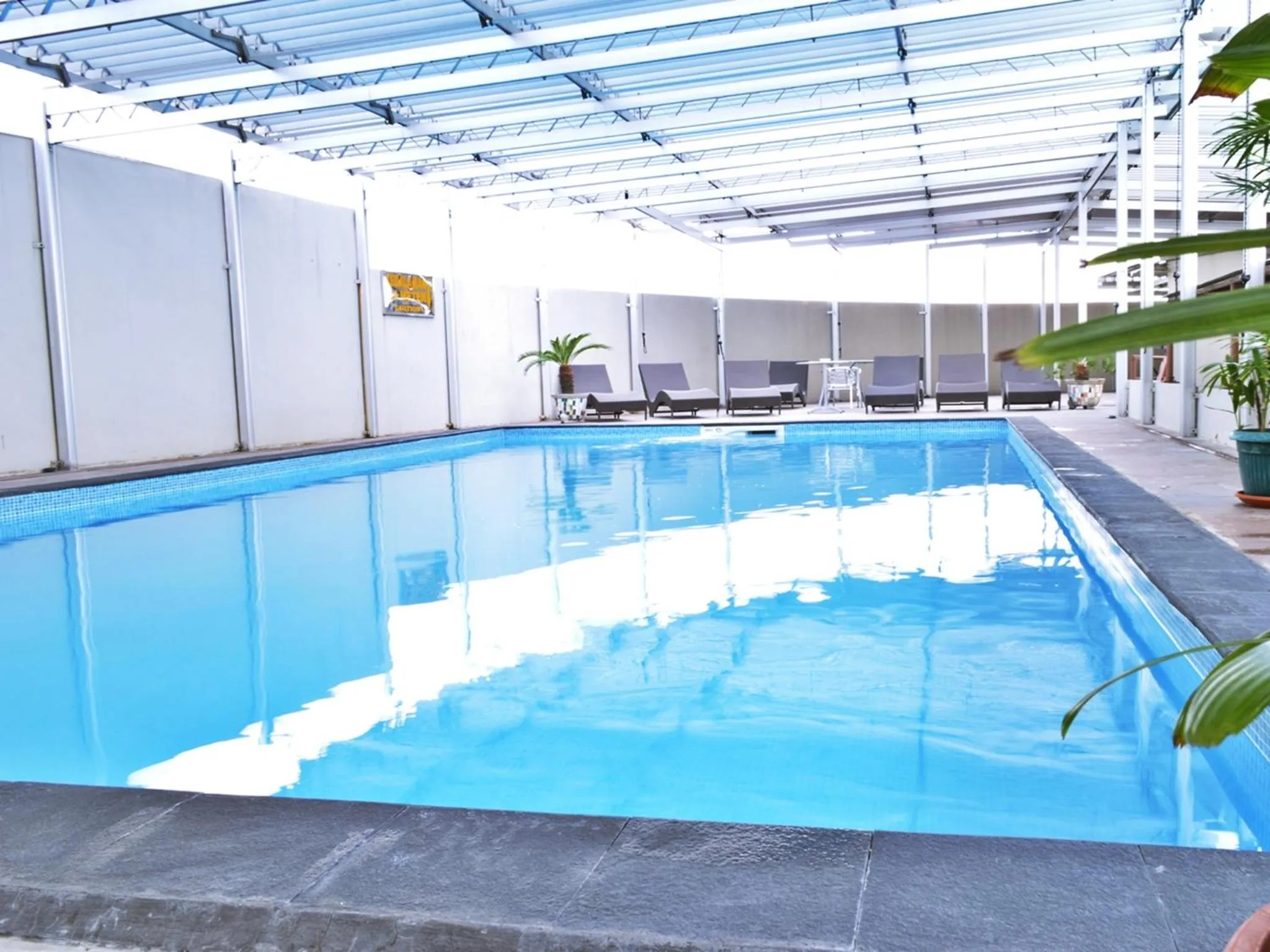 Pool view in Grand Elite Hotel Pekanbaru