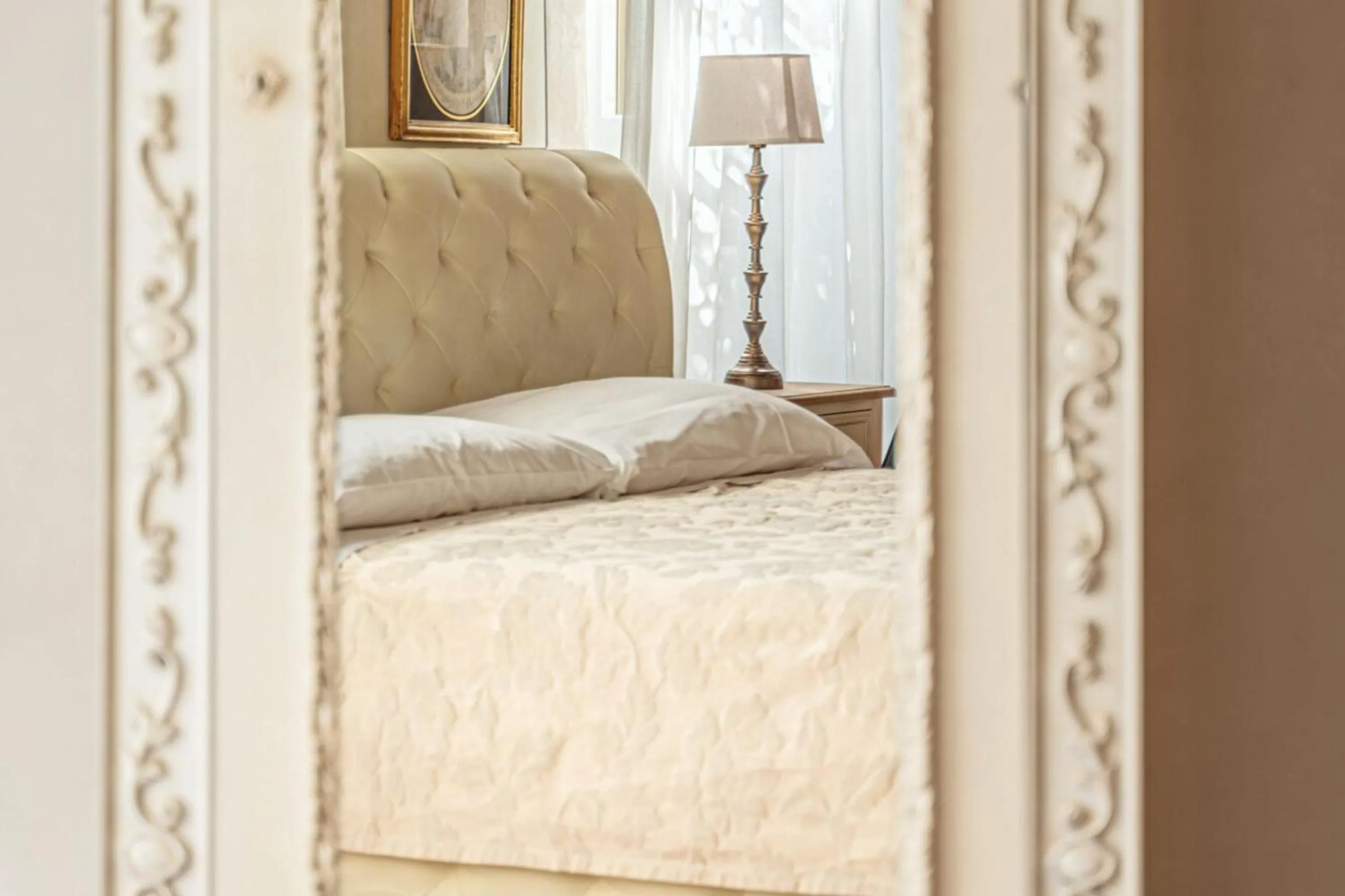 Bed in Hotel Villa Sermolli