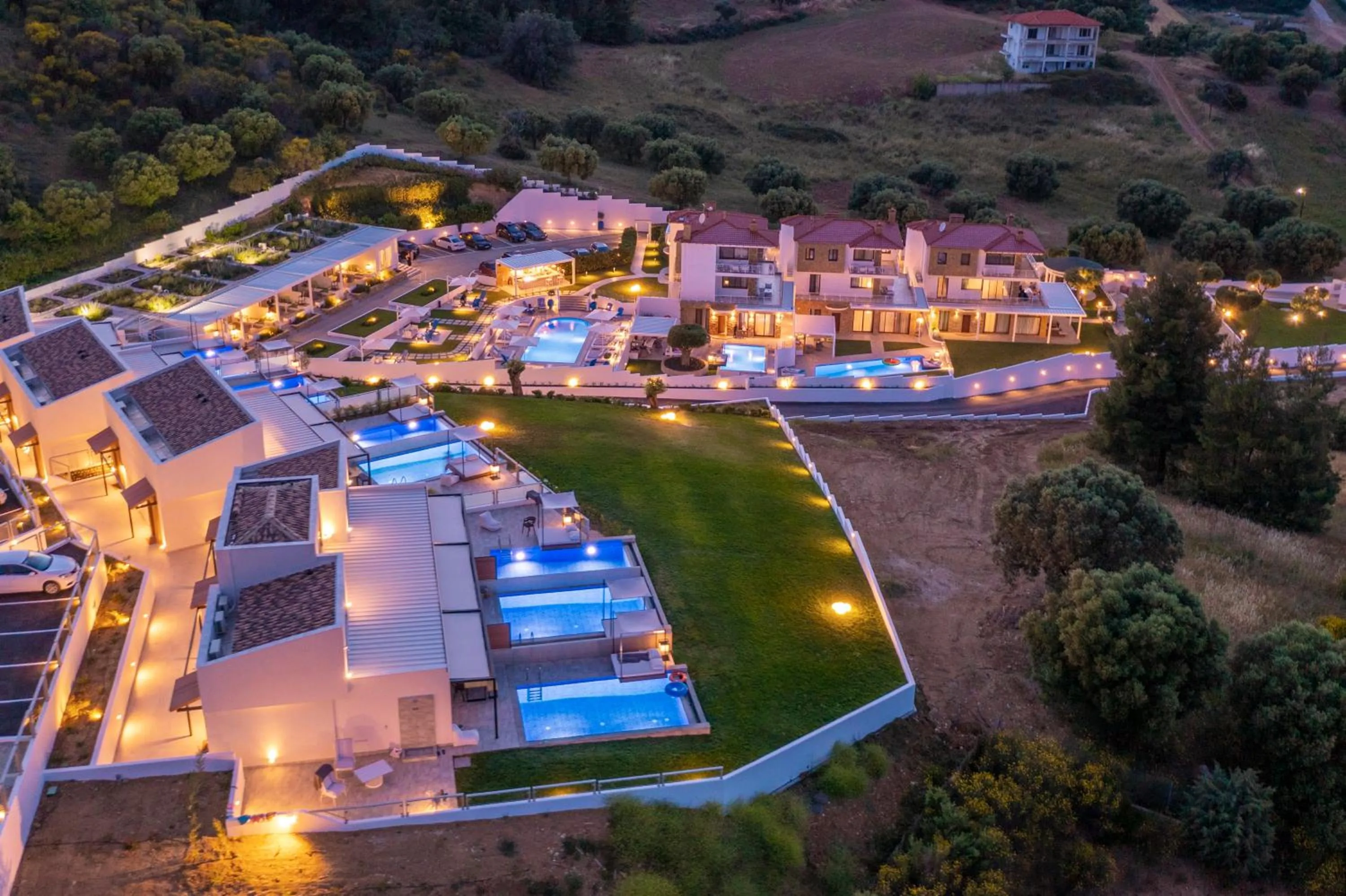 Bird's eye view in Villa D'Oro - Luxury Villas & Suites