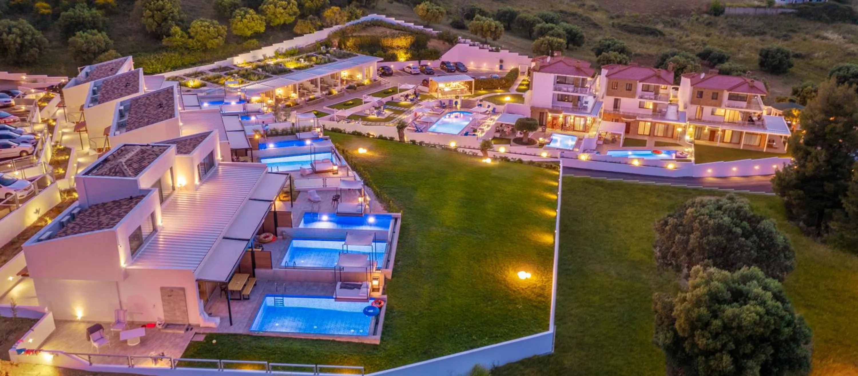 Bird's eye view in Villa D'Oro - Luxury Villas & Suites