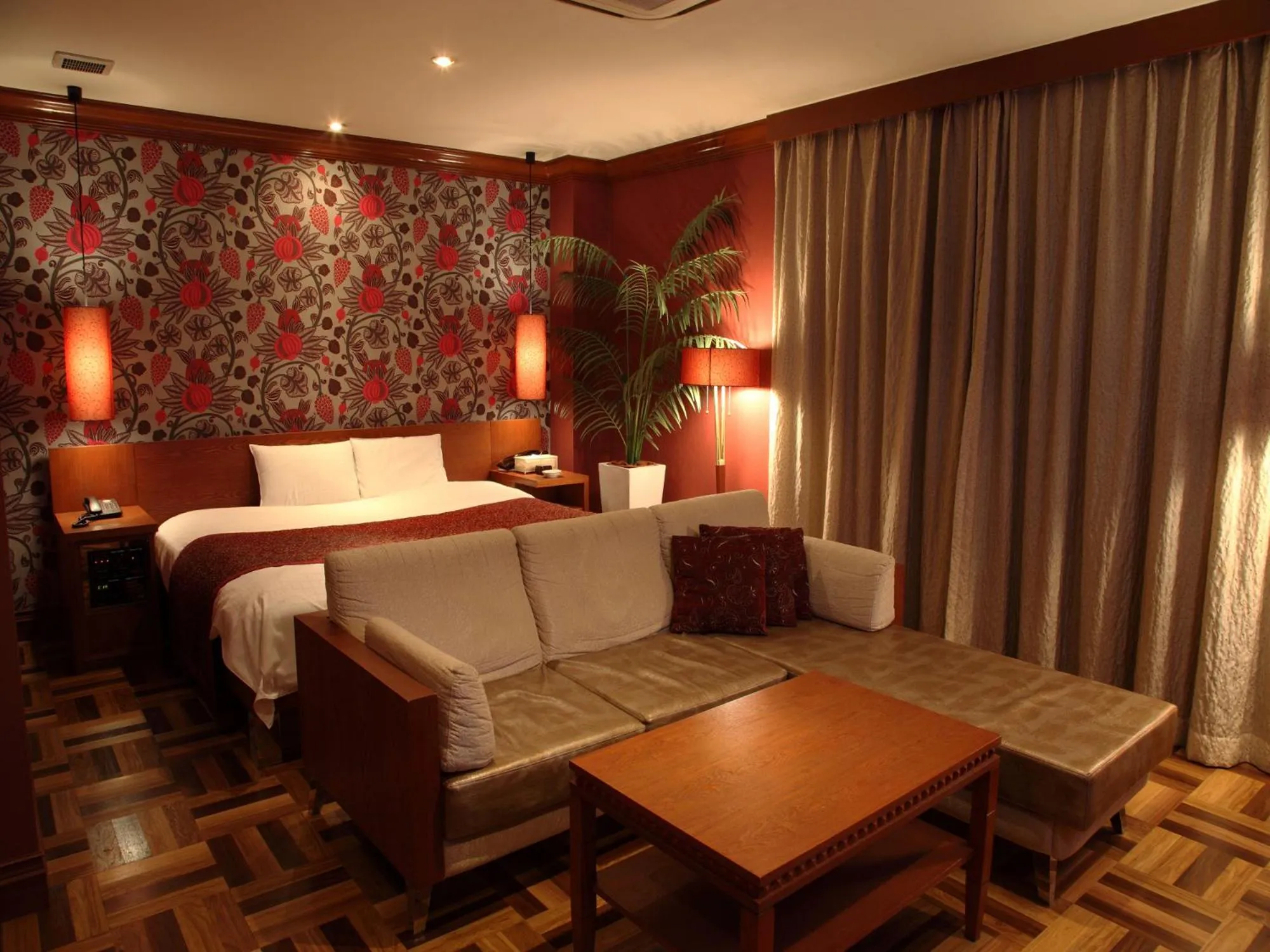 Bed in Hotel Cuna Kyoto Love Hotel