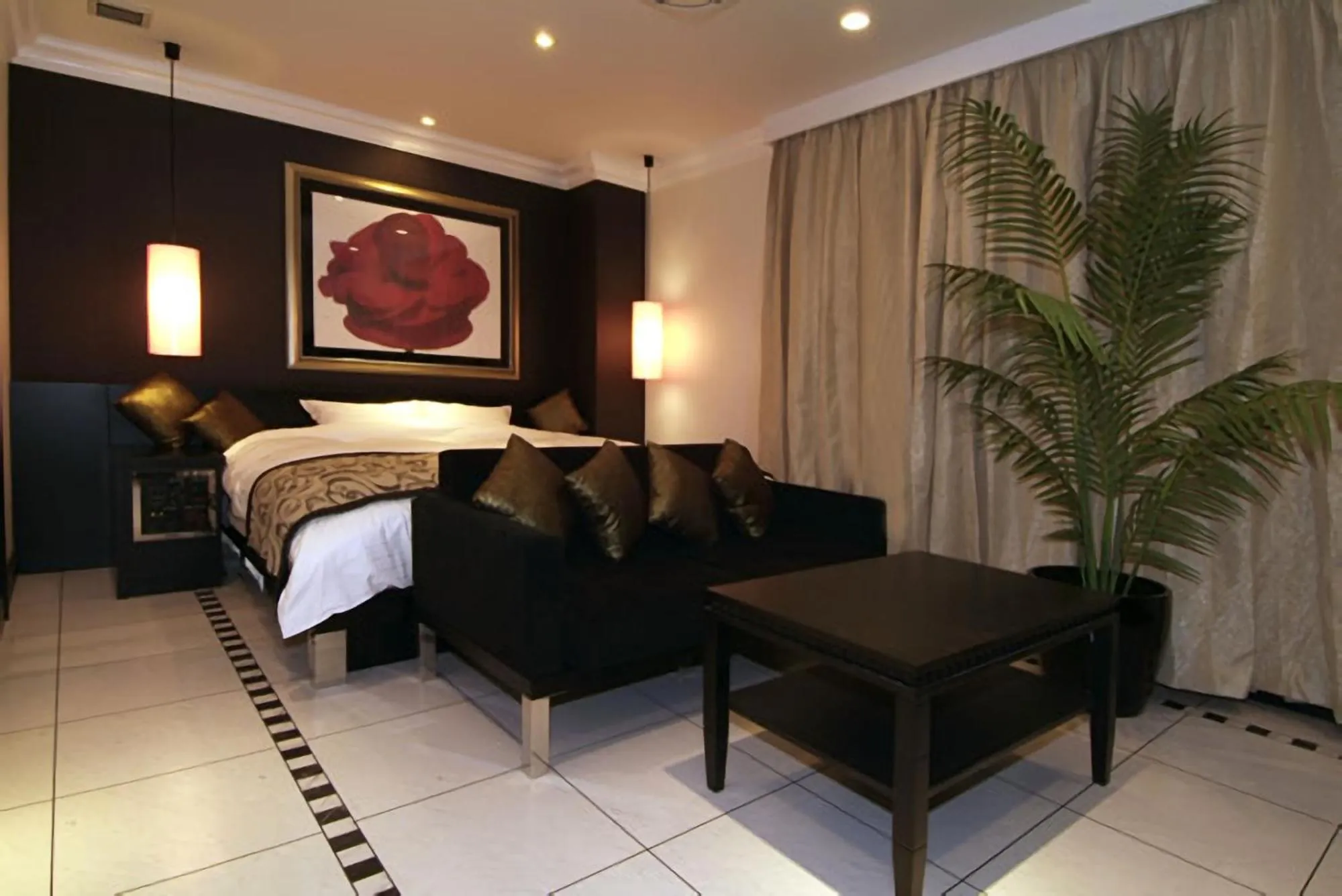 Bed in Hotel Cuna Kyoto Love Hotel