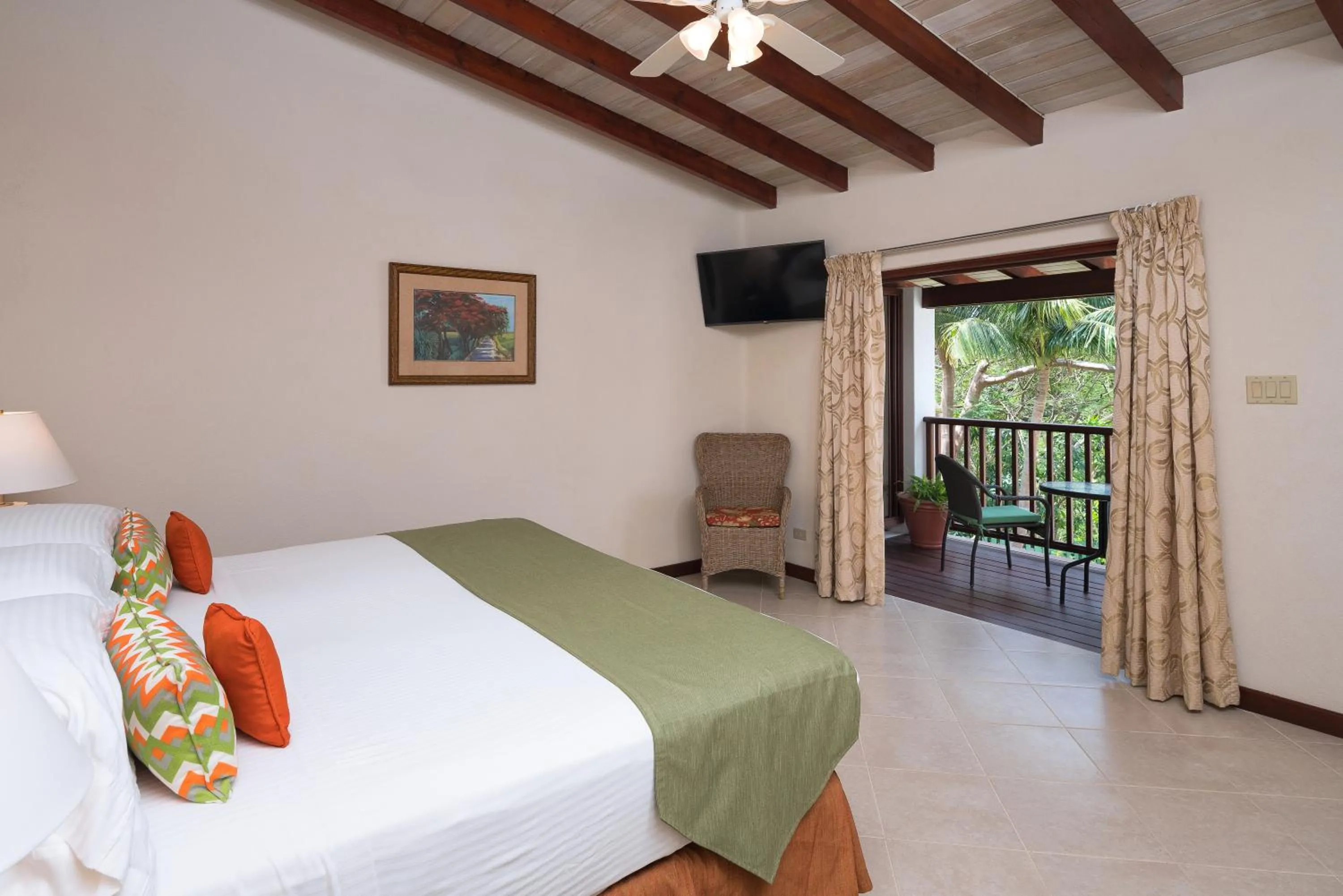 Bed in Sugar Cane Club Hotel & Spa