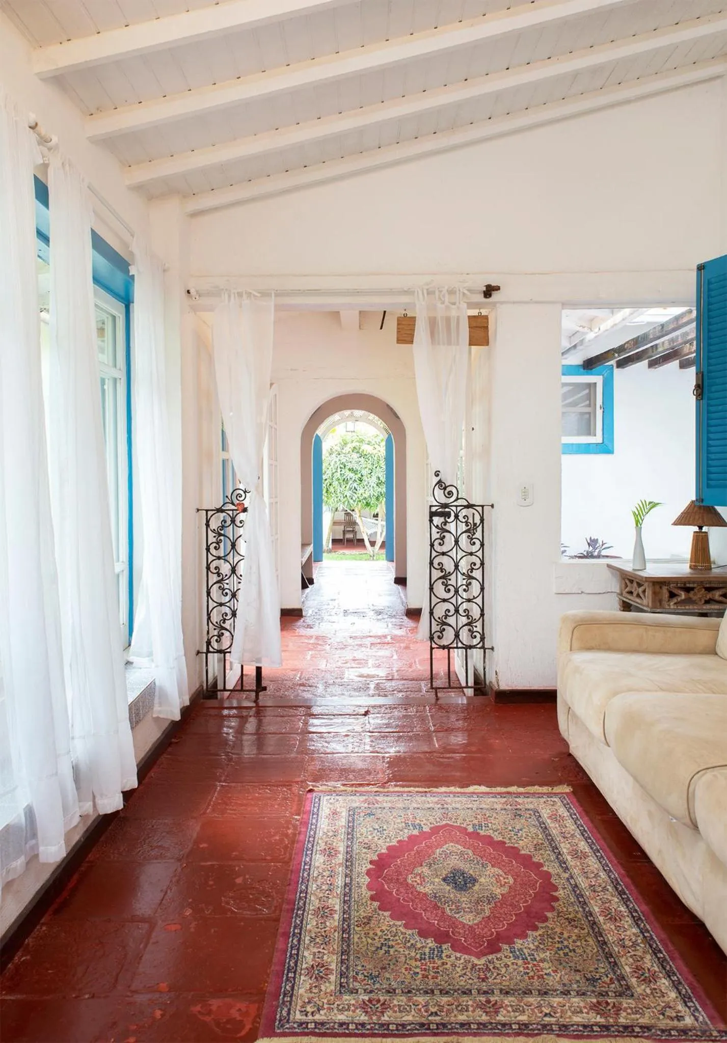 Patio, Bed in Pousada Casa Búzios