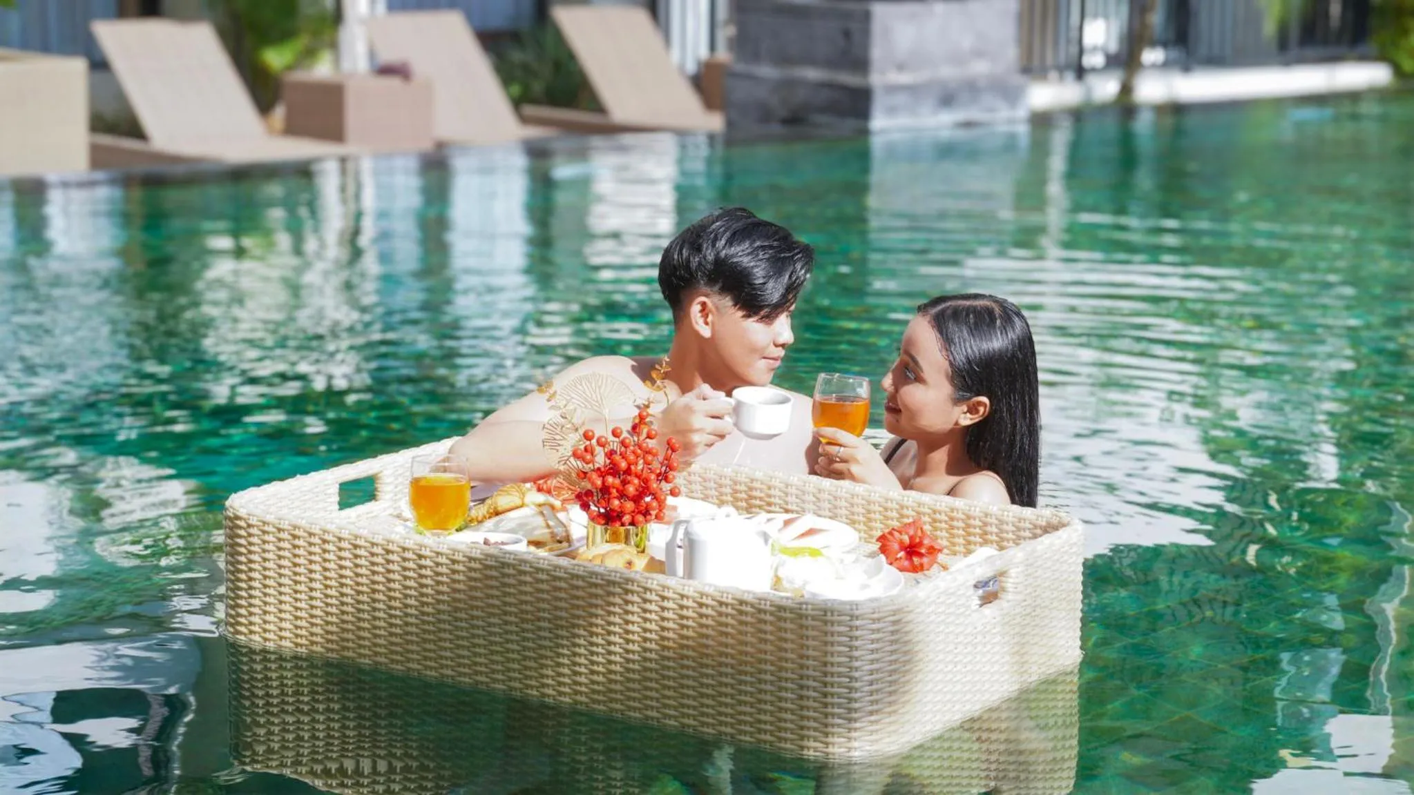 Swimming pool in Grand Kuta Hotel and Residence