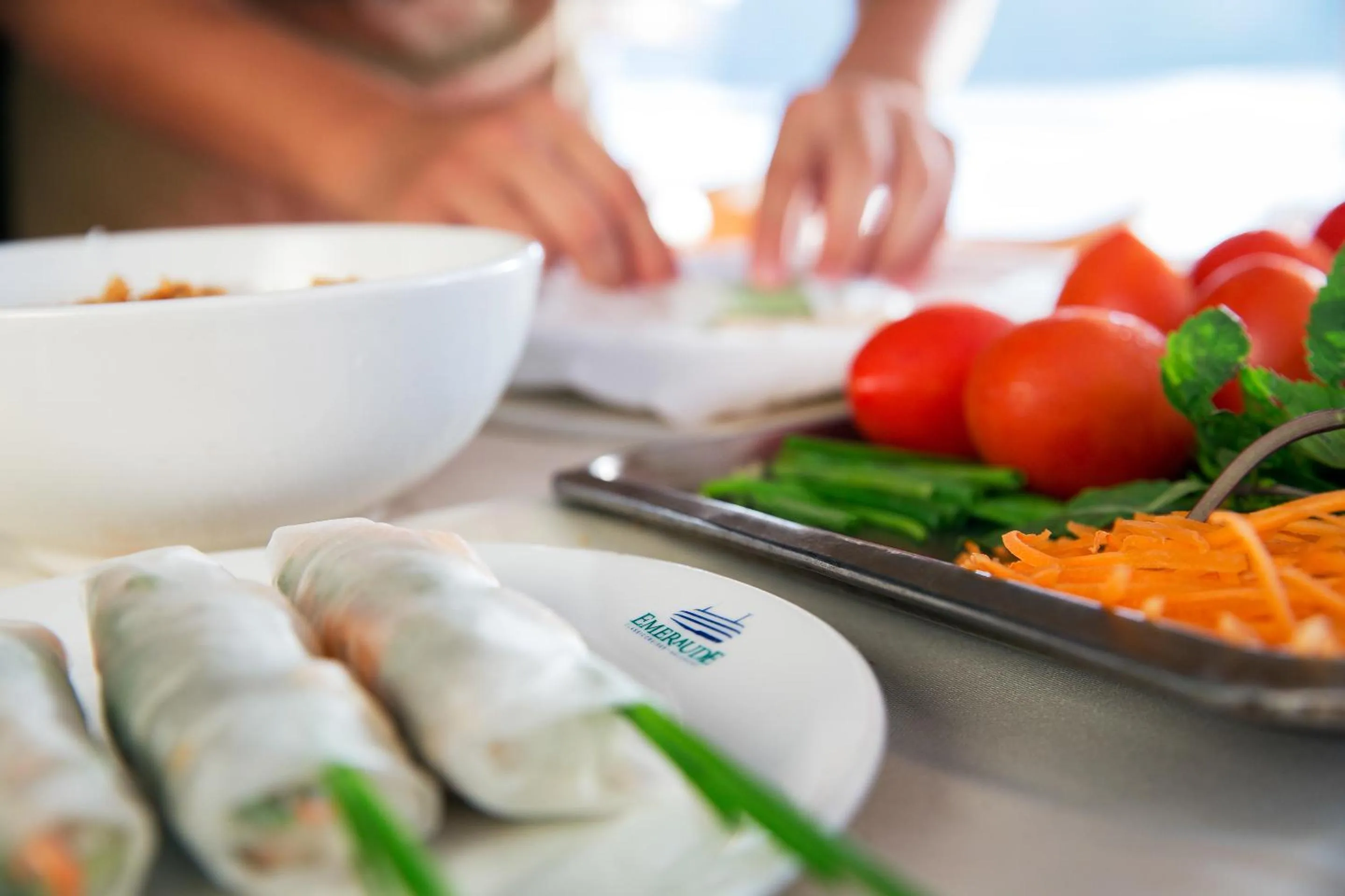 Food and drinks in Emeraude Classic Cruises