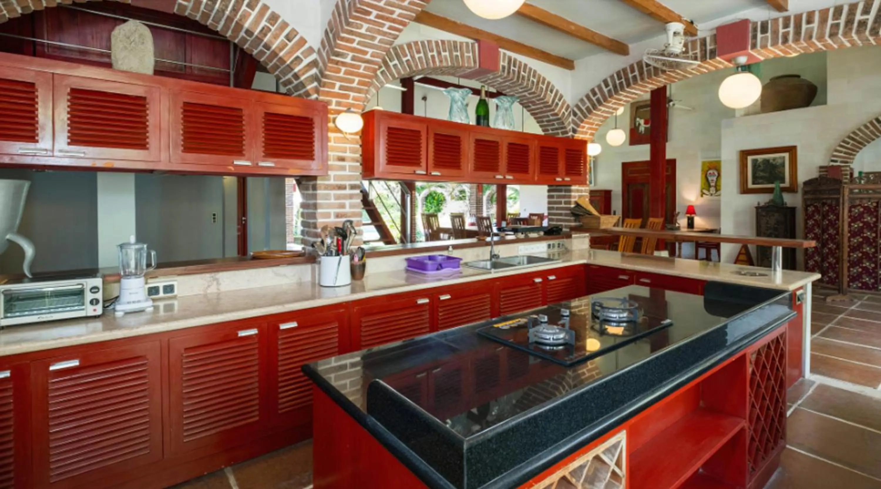 Kitchen or kitchenette in Bali Dyana Villas