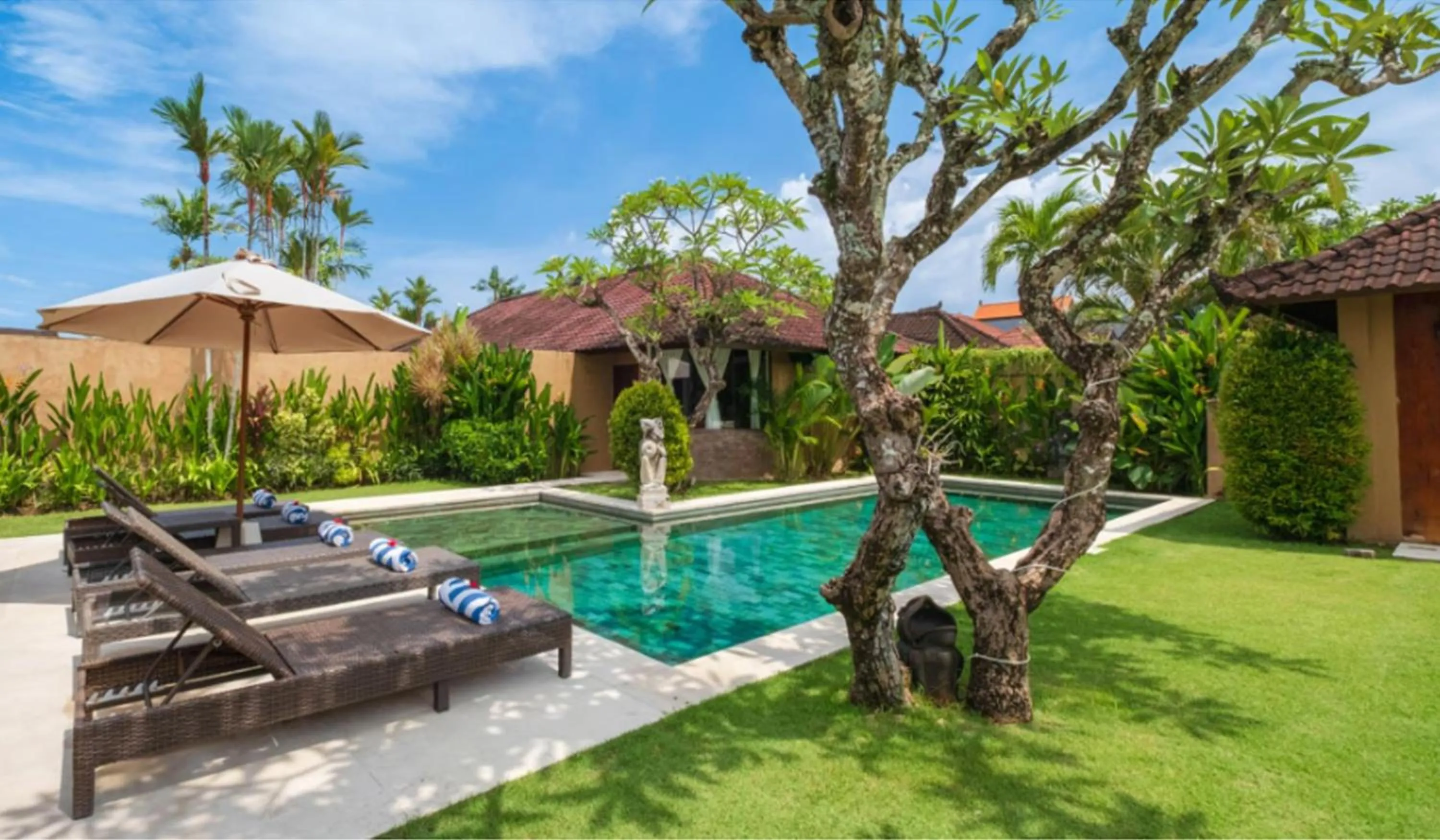 Pool view in Bali Dyana Villas