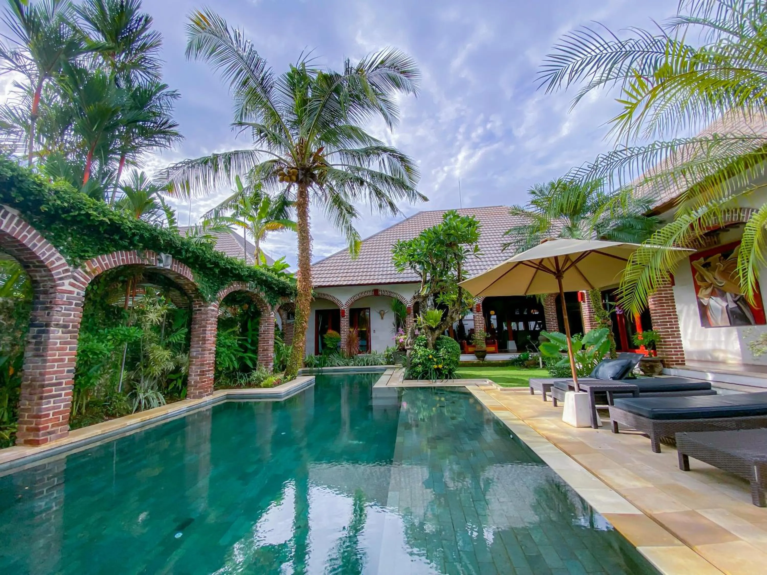 Pool view in Bali Dyana Villas