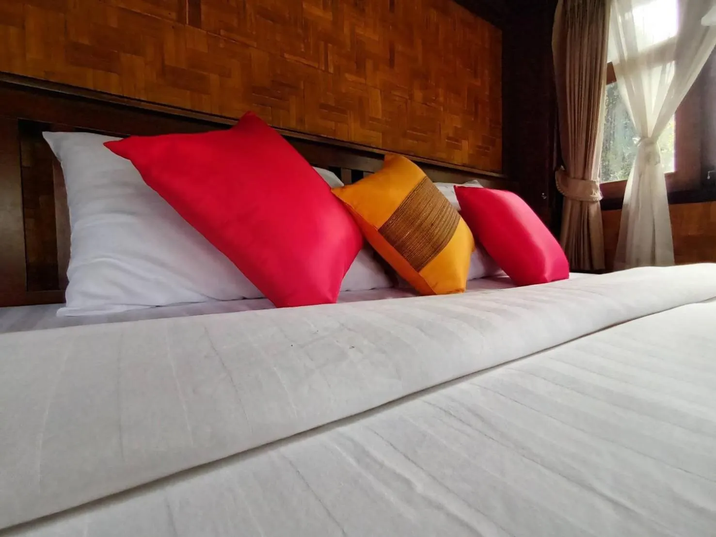 Bed in Vimarnkiri Resort