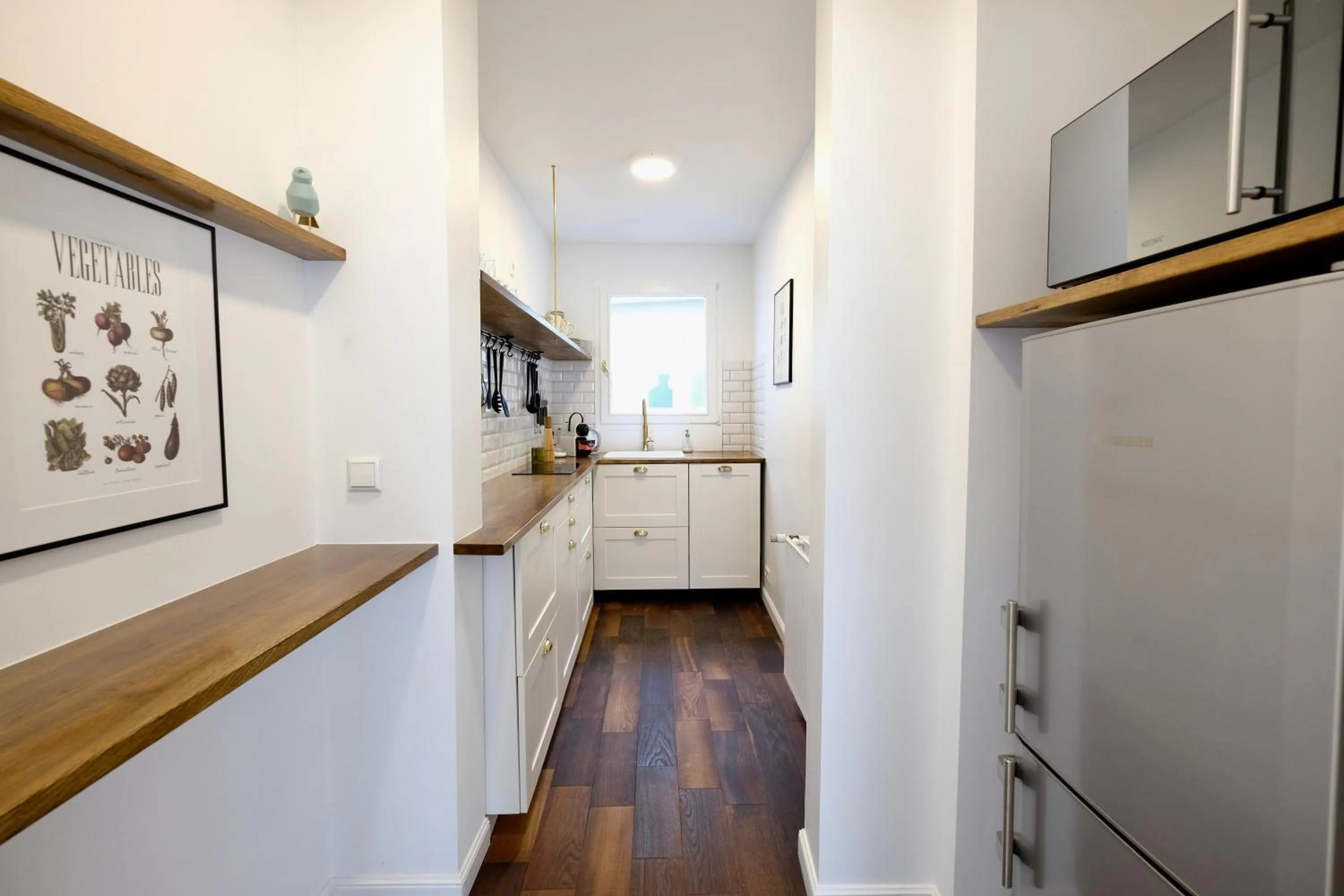 Kitchen or kitchenette in Boutique Charme Apartments Langestr 14