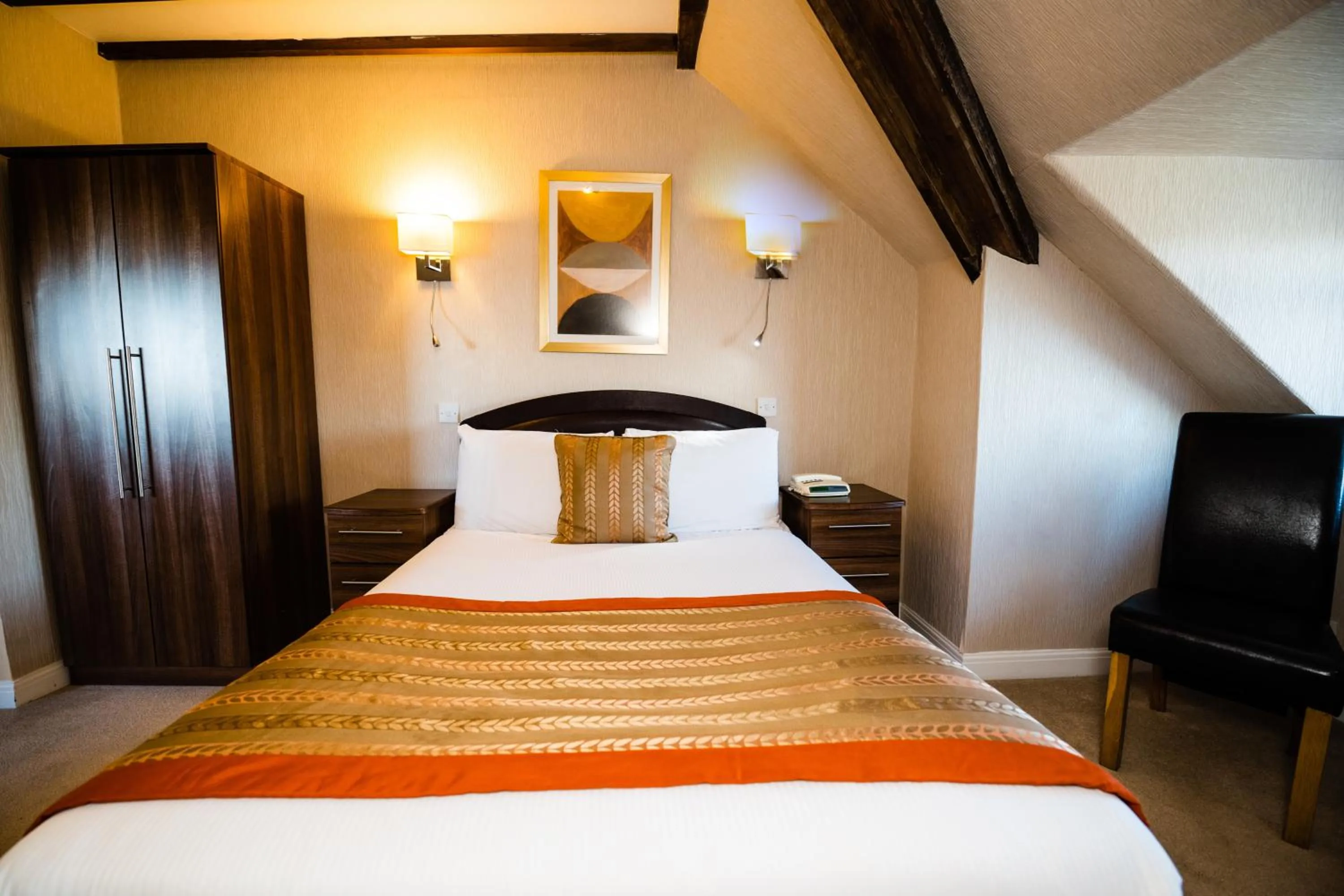 Bed in Raven Hall Hotel