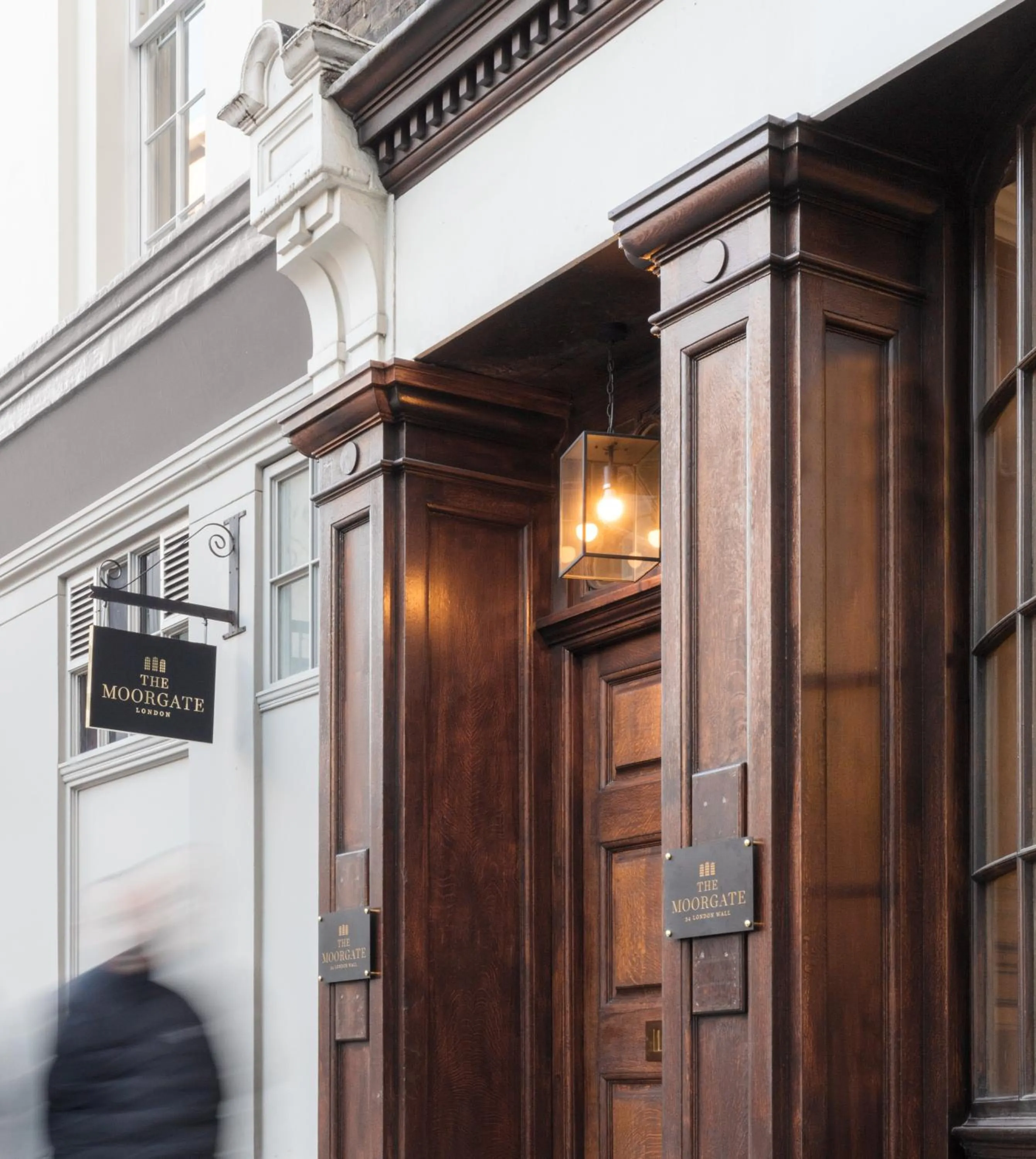 Facade/entrance in The Moorgate by COVE