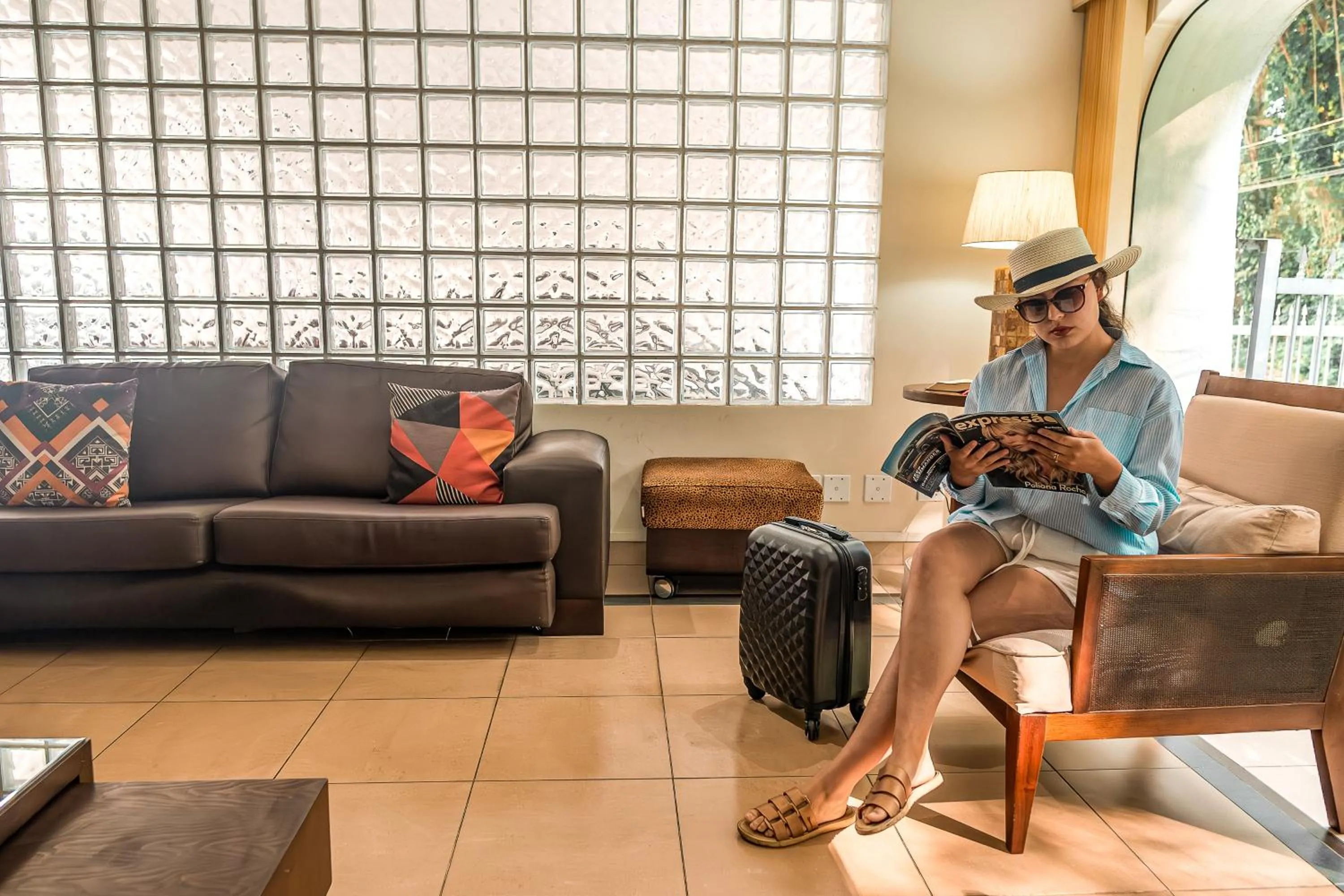 Seating area in Hotel Nacional Inn Guarujá
