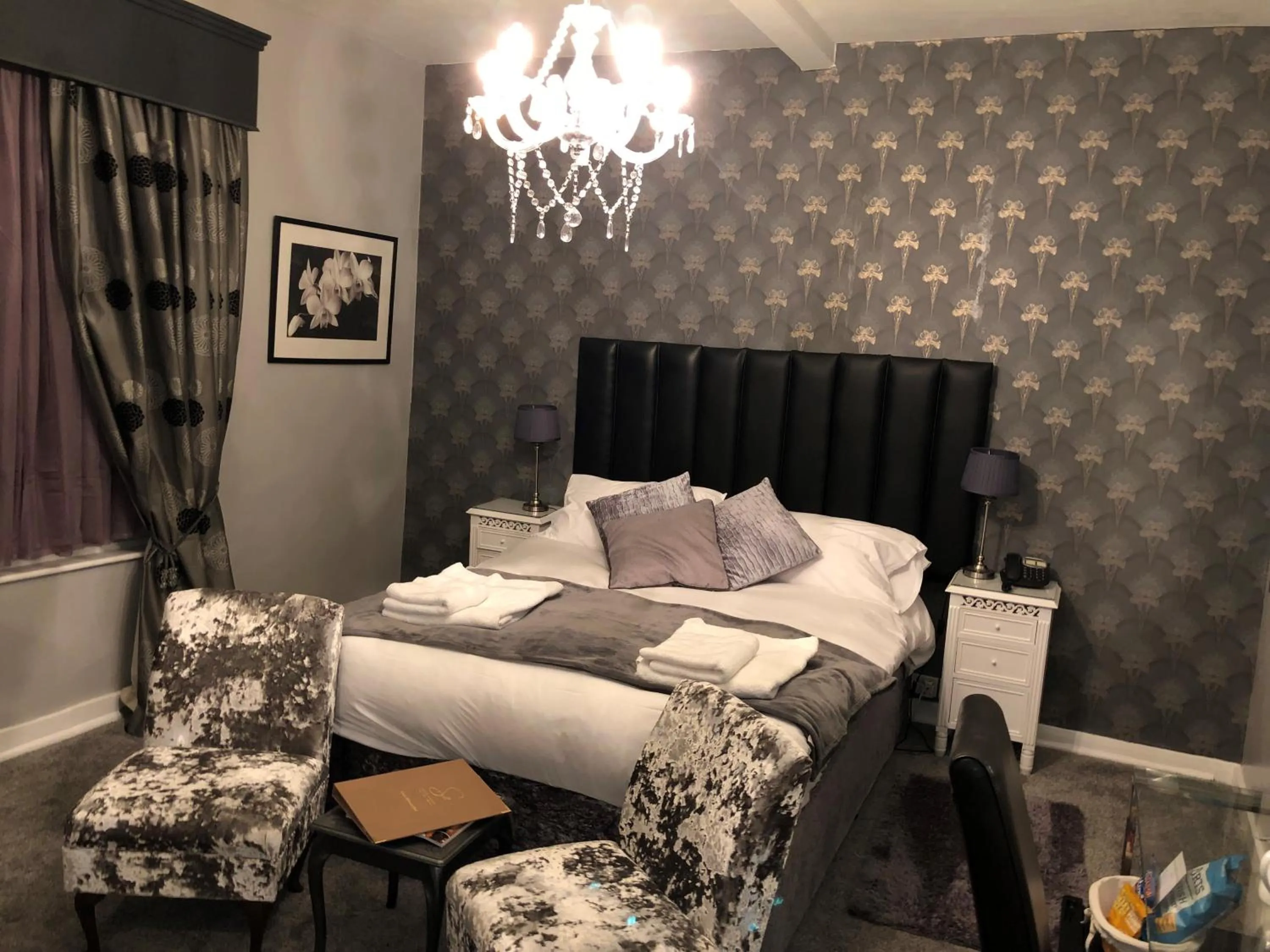 Bed in Satis House Hotel