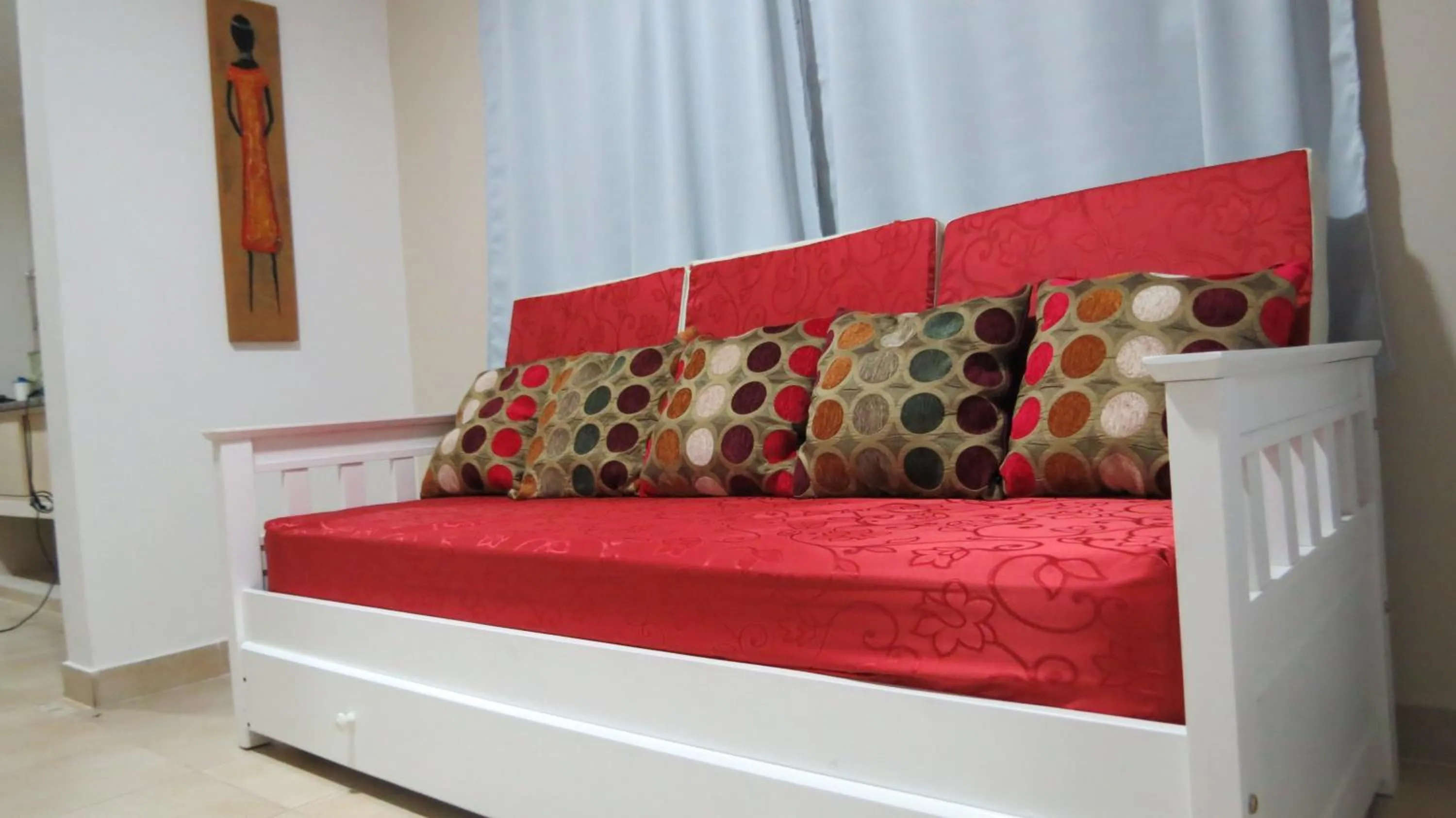 Living room, Bed in Bungalows Mexico