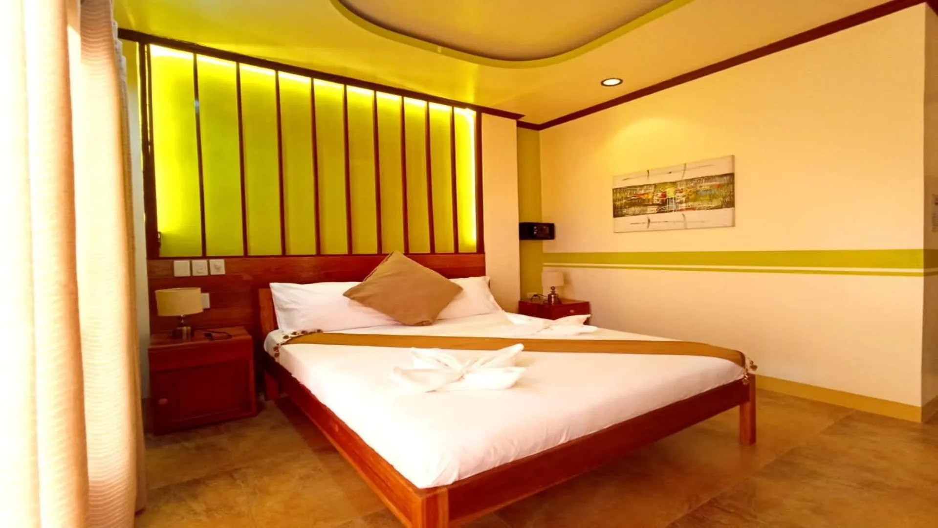 Bedroom, Bed in Hotel Oasis Port Barton