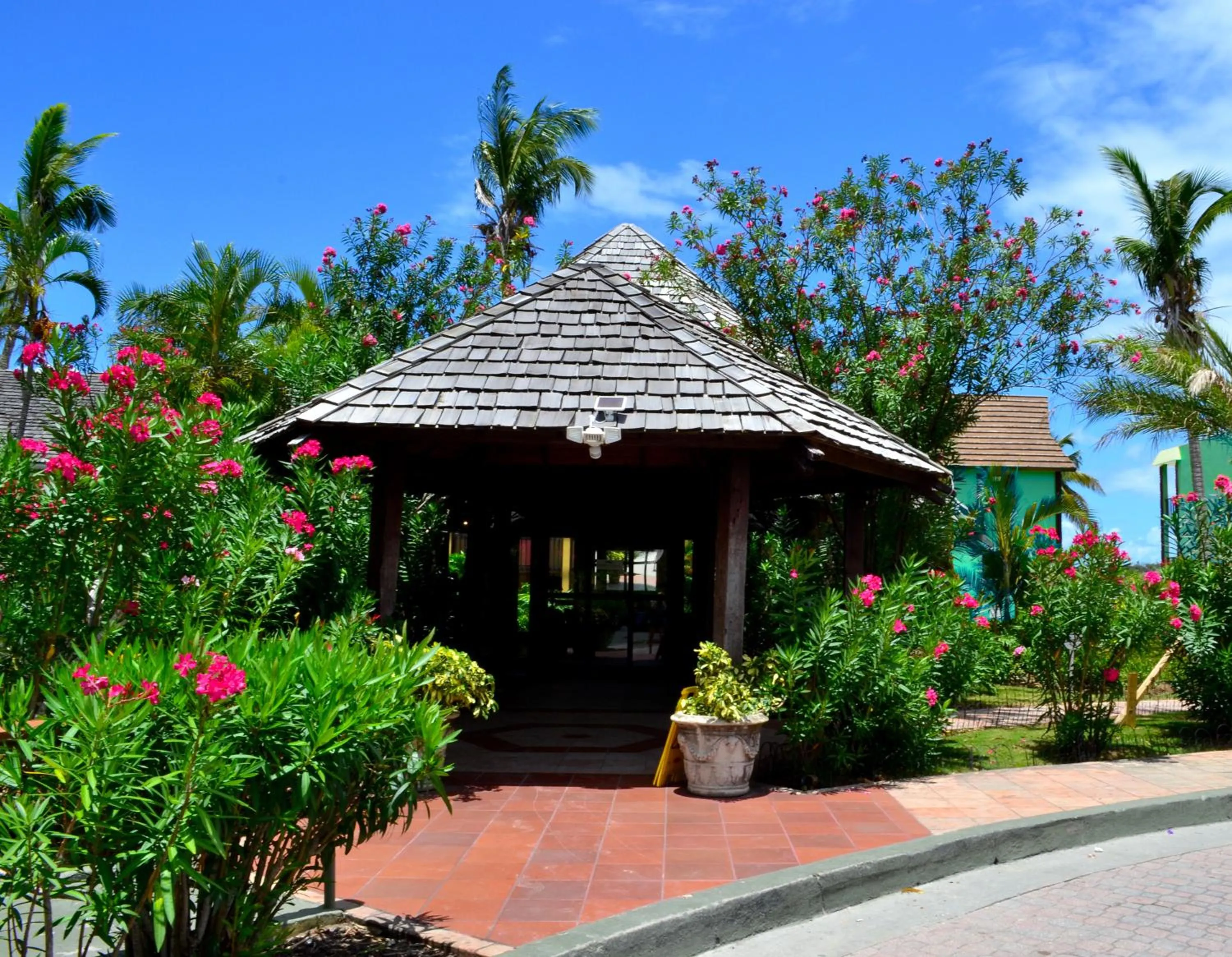 Facade/entrance in Emerald Beach Resort