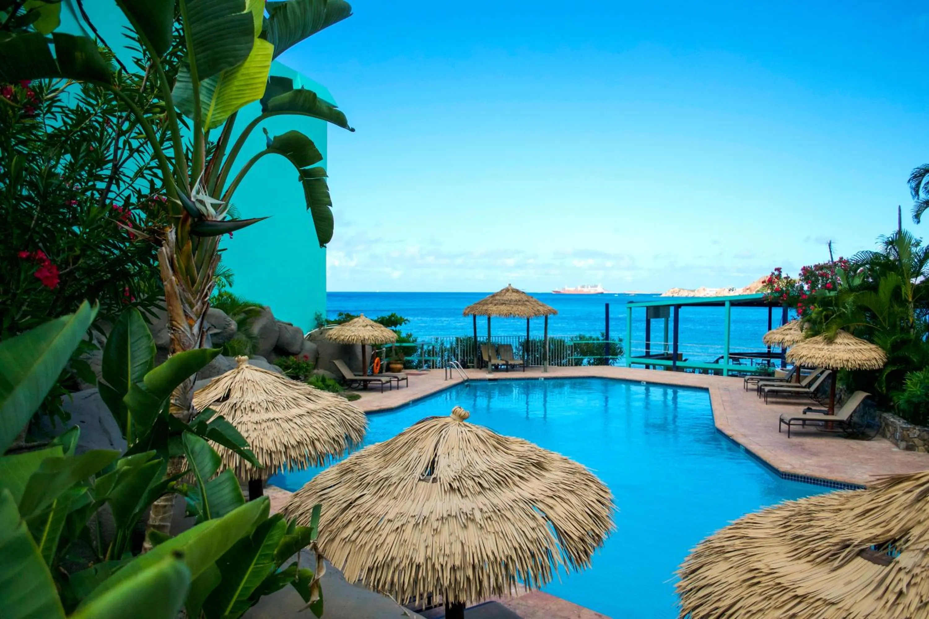 Pool view in Emerald Beach Resort