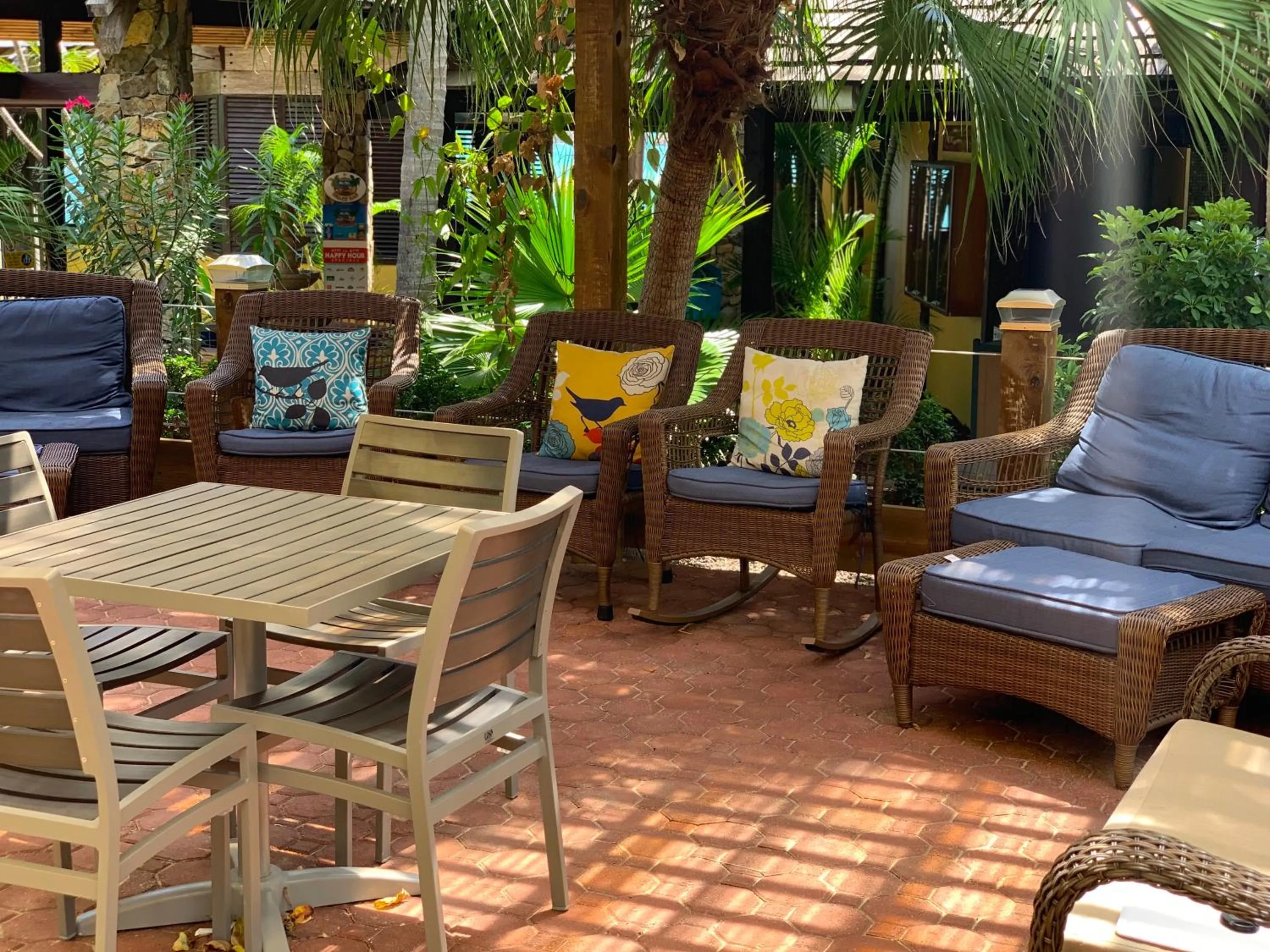 Patio in Emerald Beach Resort