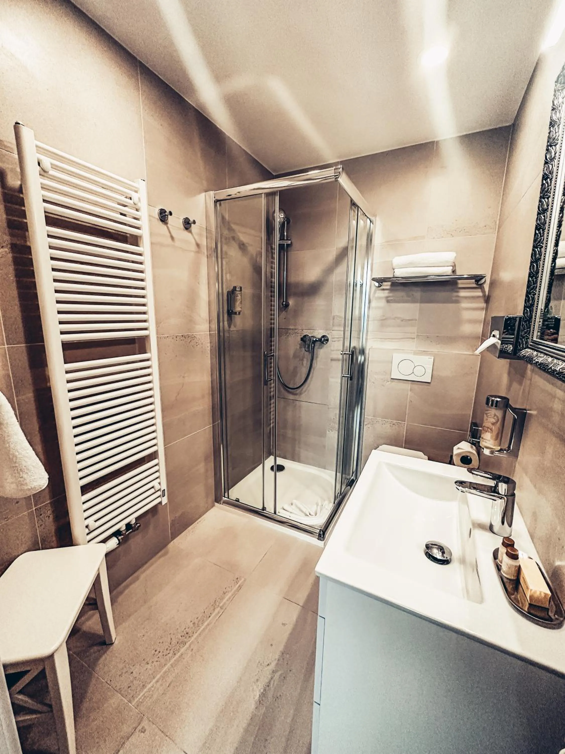 Shower in Alfons Boutique Hotel