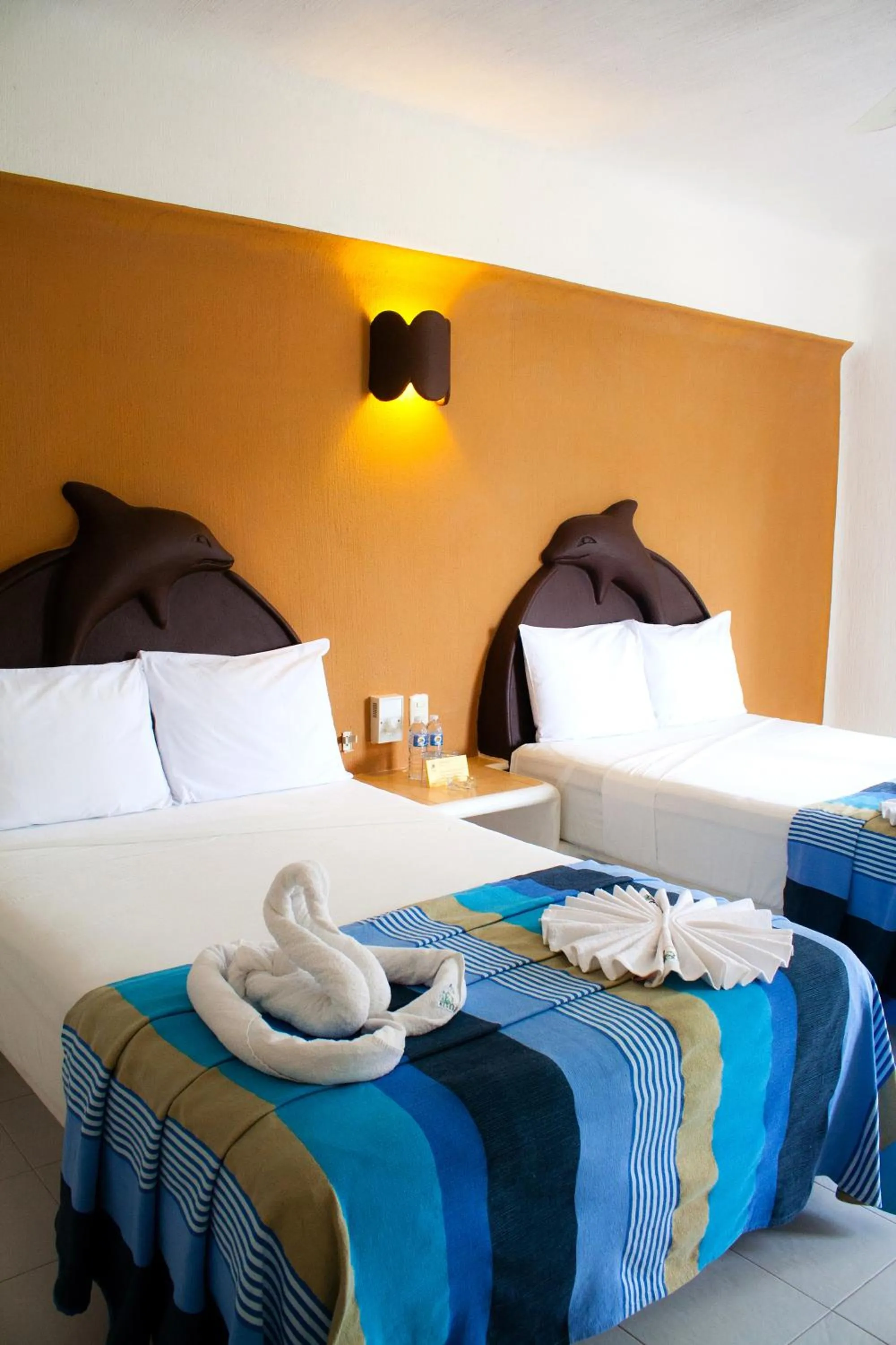 Bed in Hotel Bahia Huatulco