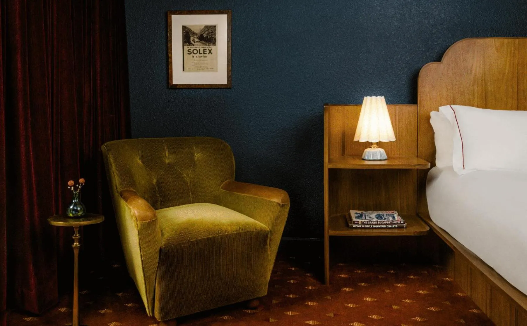 Bed in The Hotel Chalet at The Choo Choo