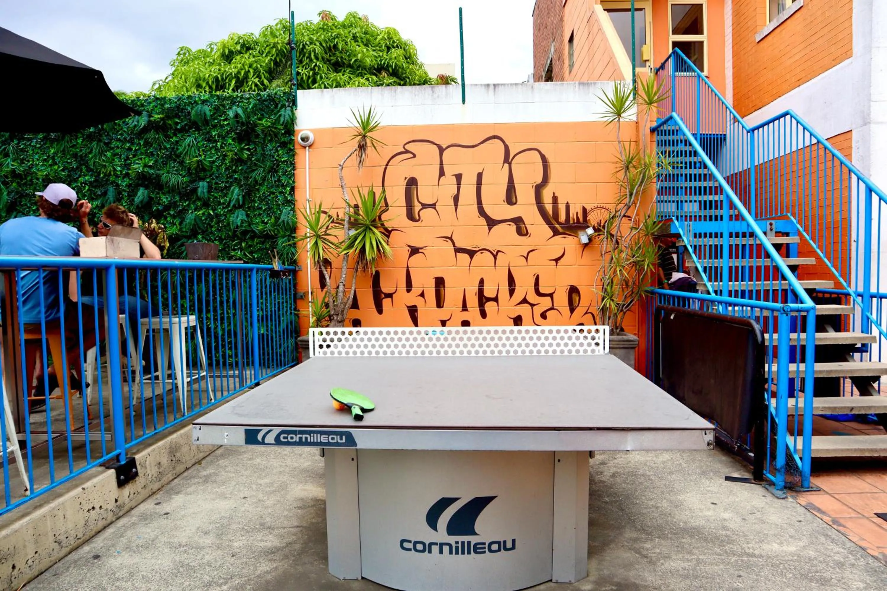 Table tennis in City Backpackers HQ