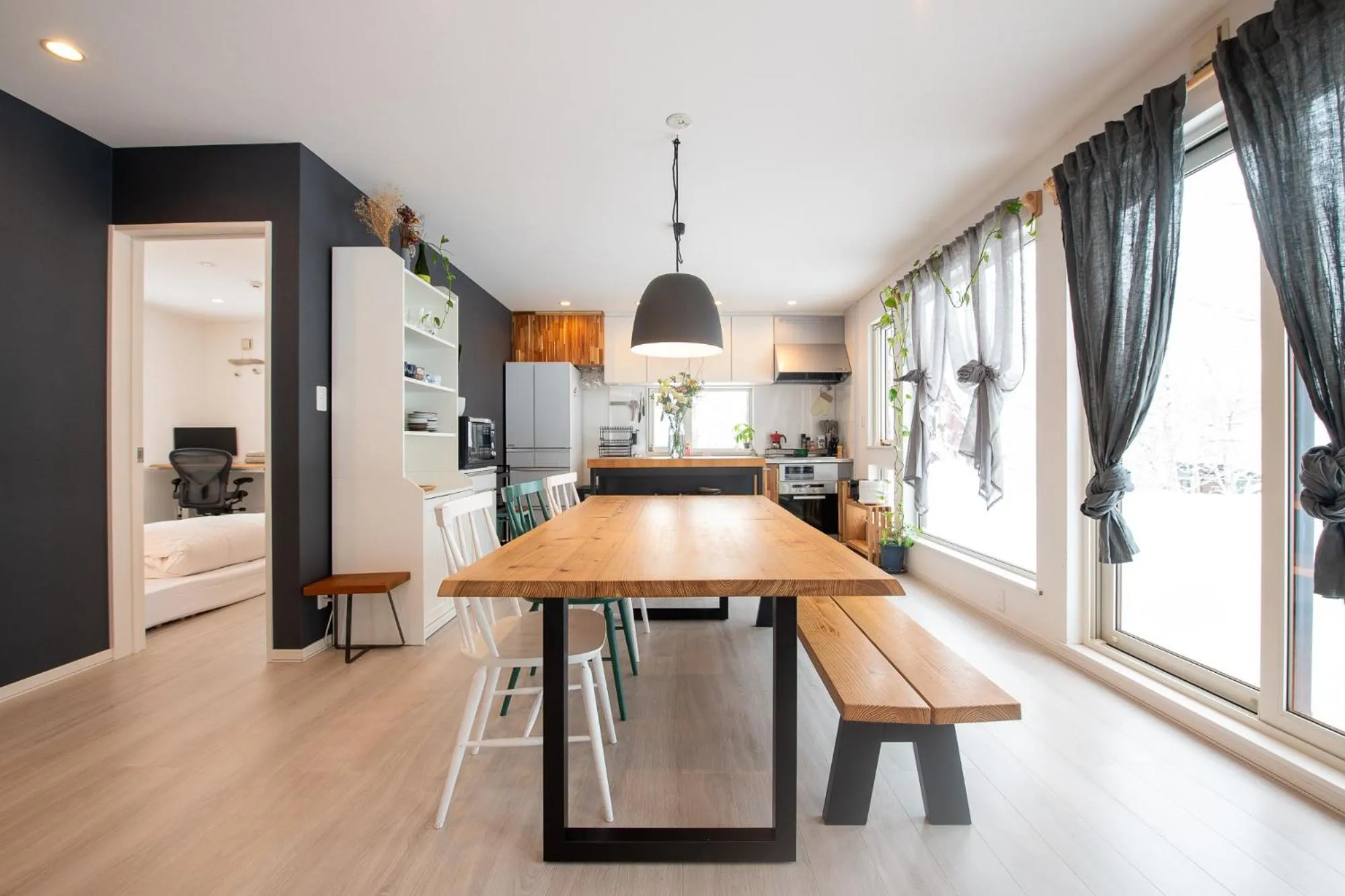 Kitchen or kitchenette in Country Inn Milky House