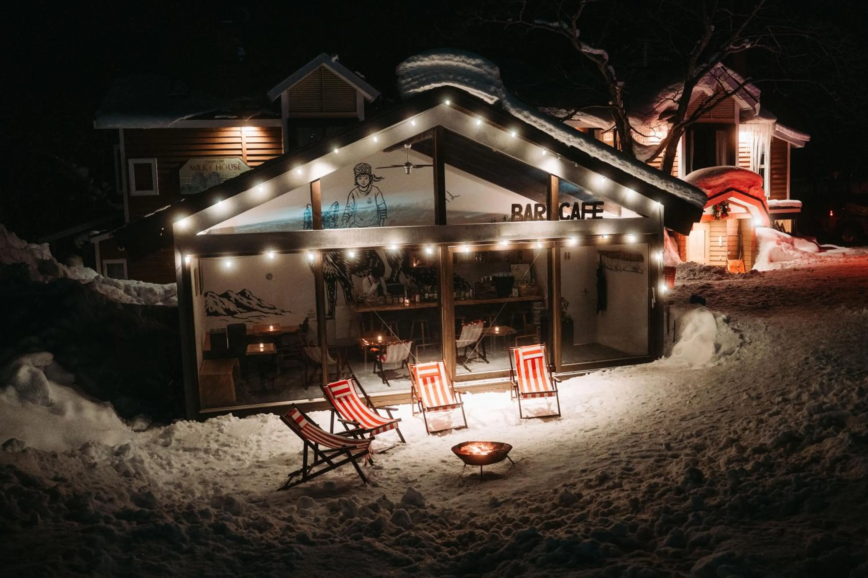 Lounge or bar in Country Inn Milky House