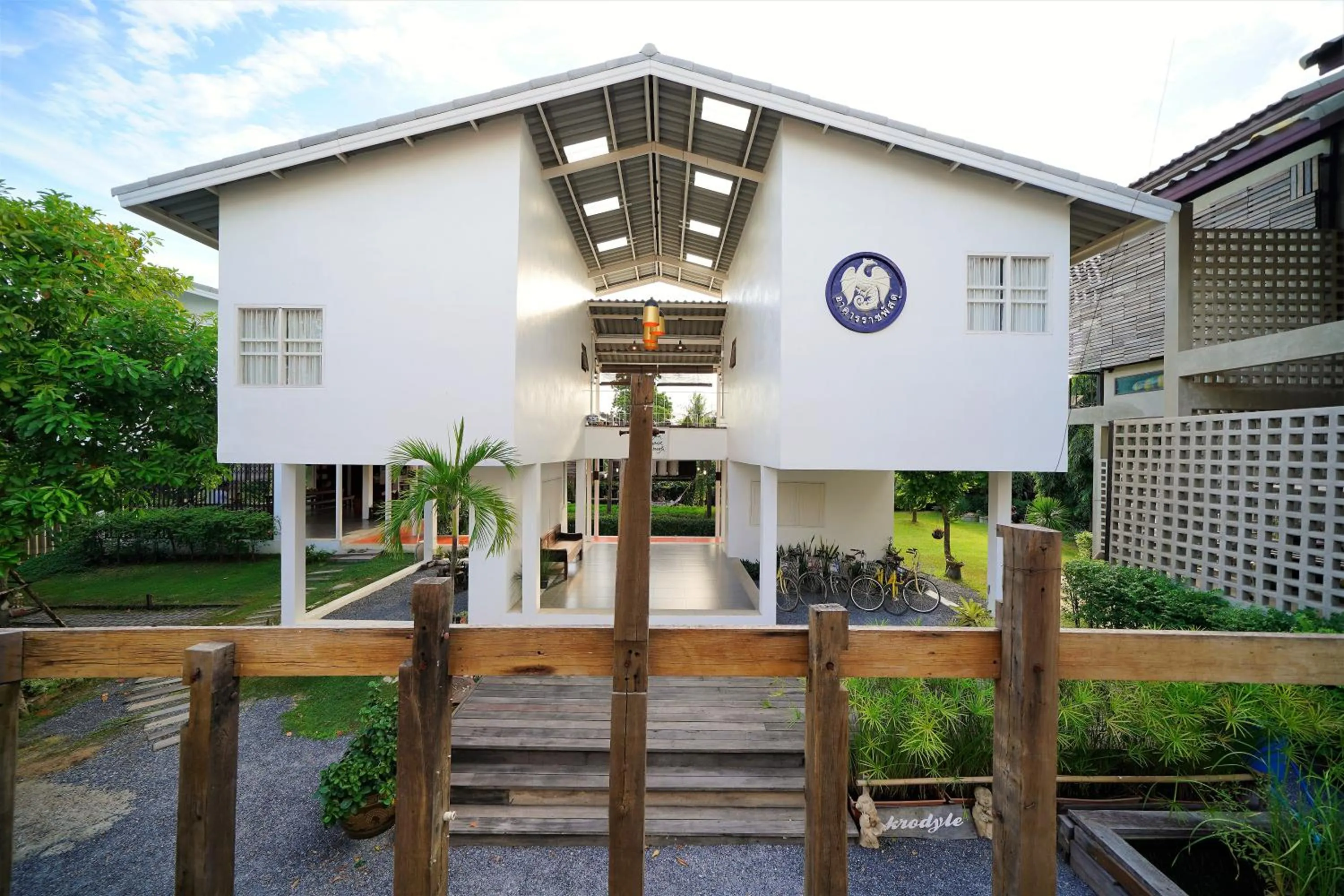 Garden view in Krodyle Mindfulness House