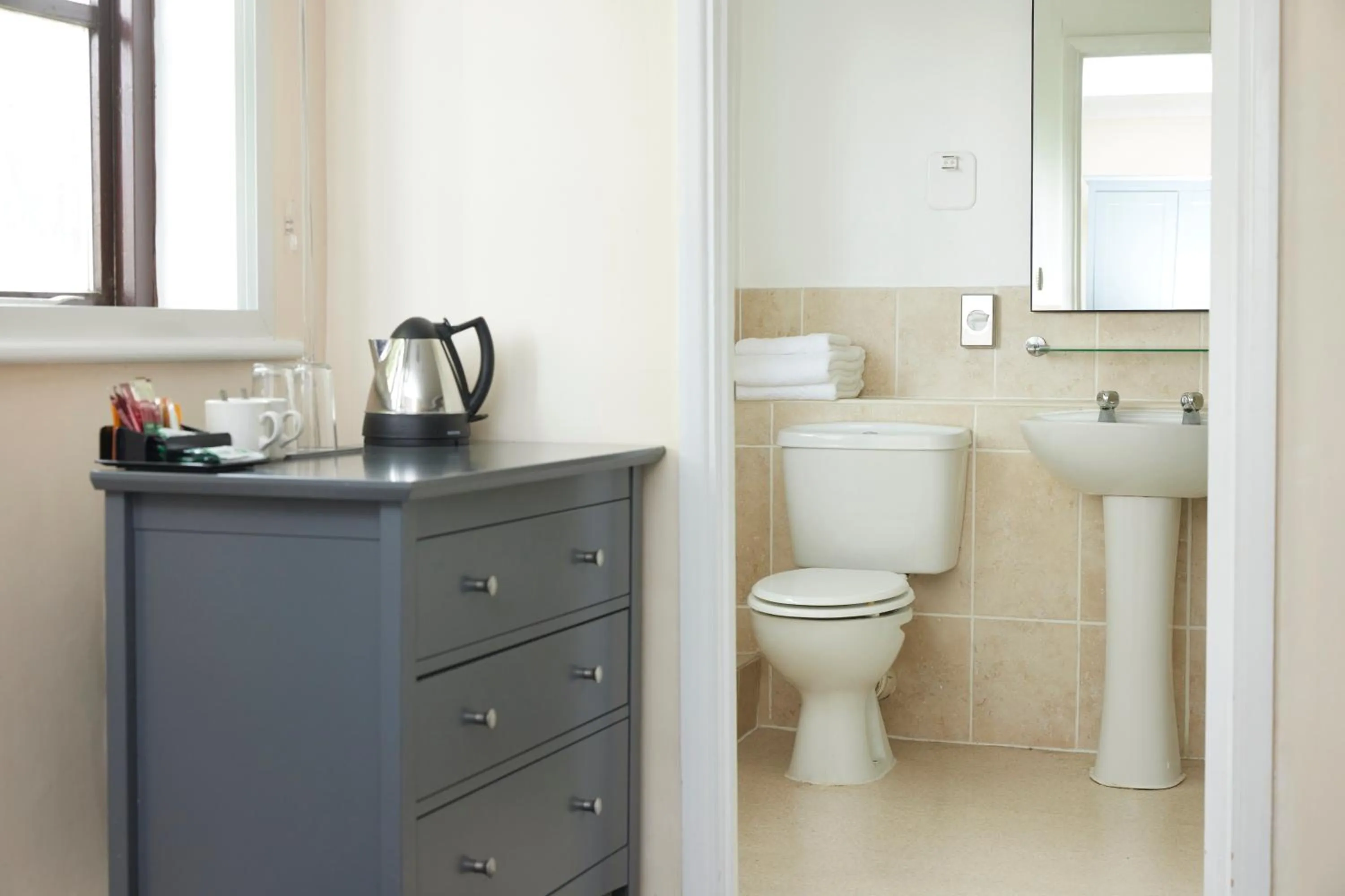 Bathroom in Old Ferry Boat by Greene King Inns