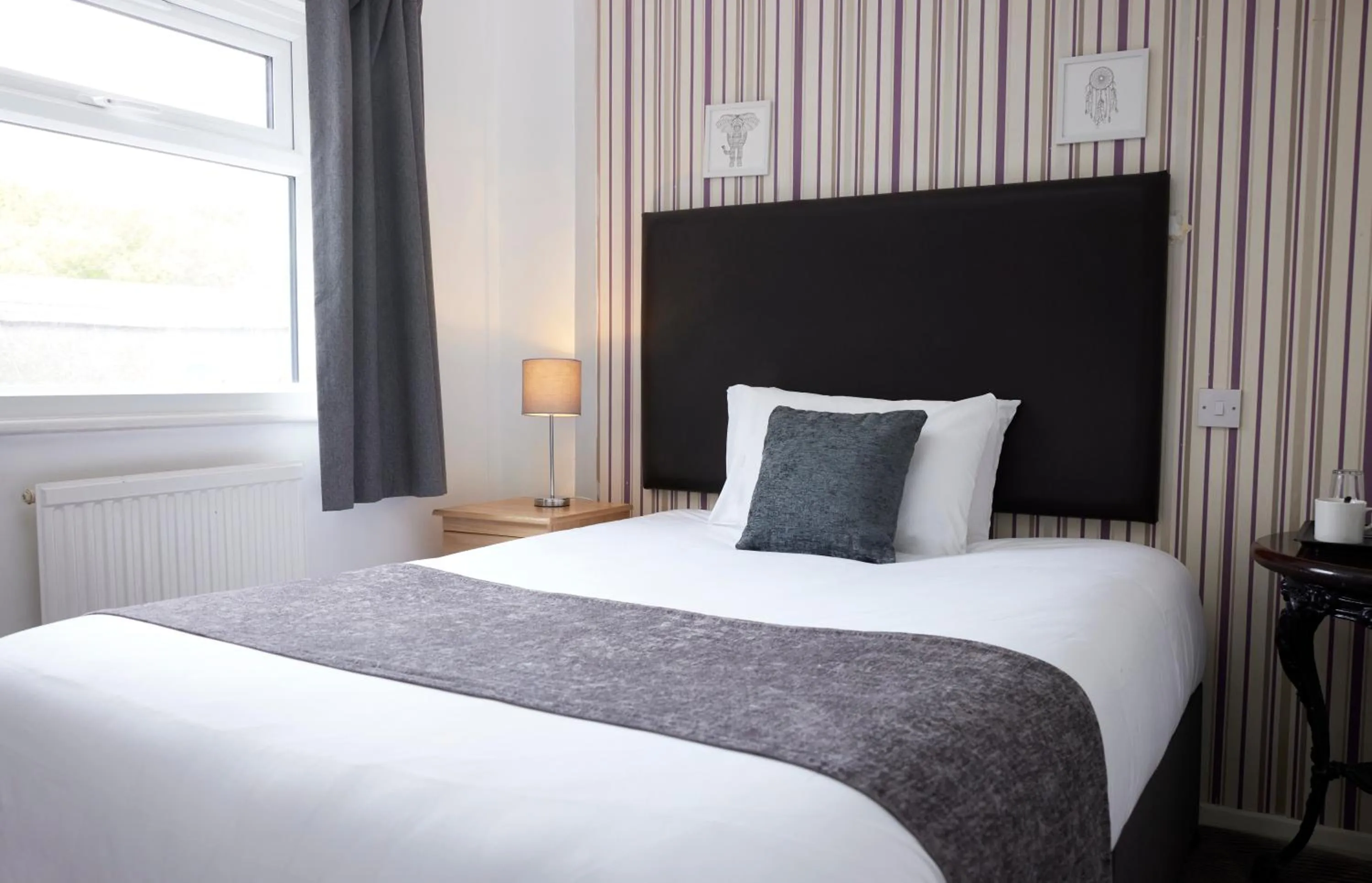 Bedroom, Bed in Old Ferry Boat by Greene King Inns