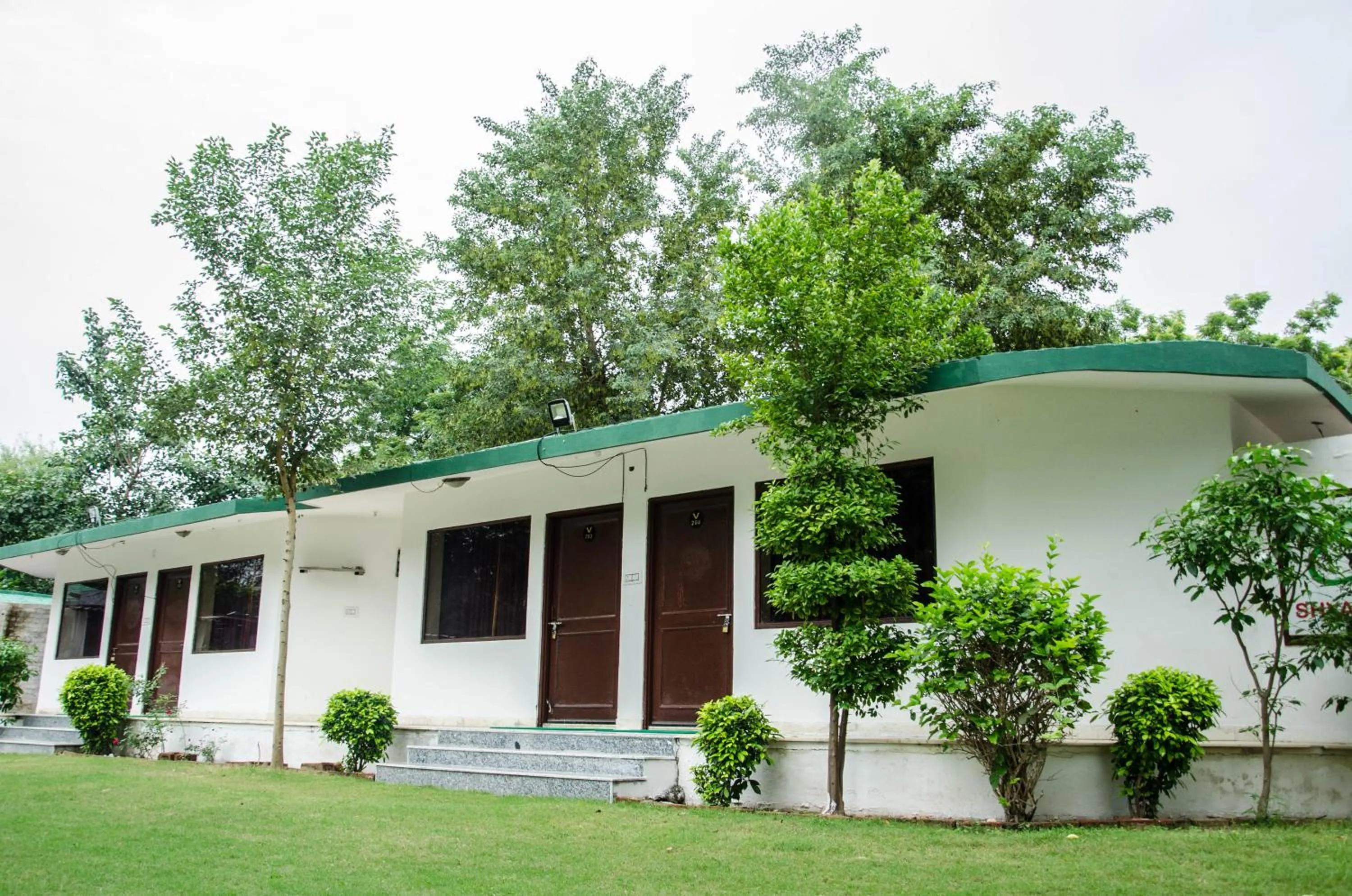 Facade/entrance in The timber garden adventure club