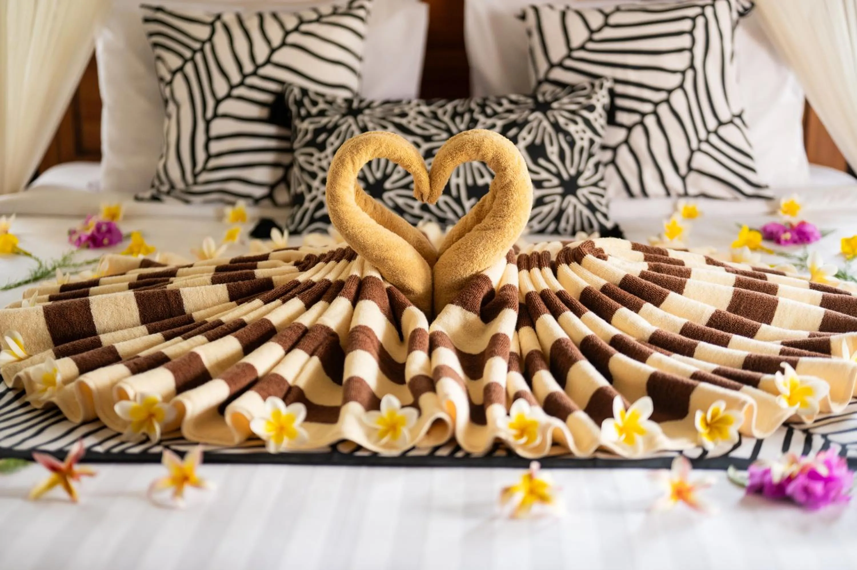 Bed in D'Puncak Villas Lembongan