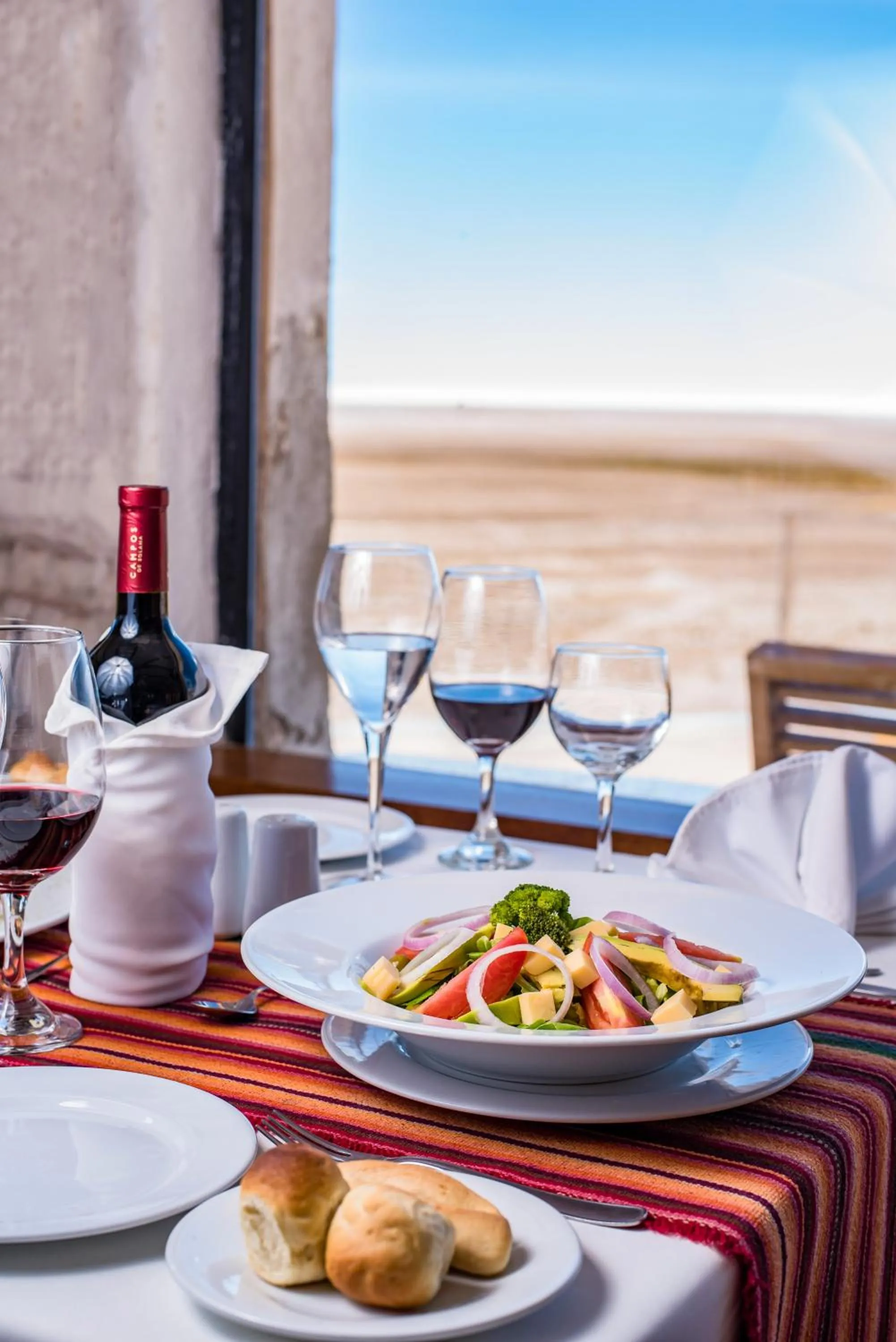 Food and drinks in Hotel de Sal Luna Salada