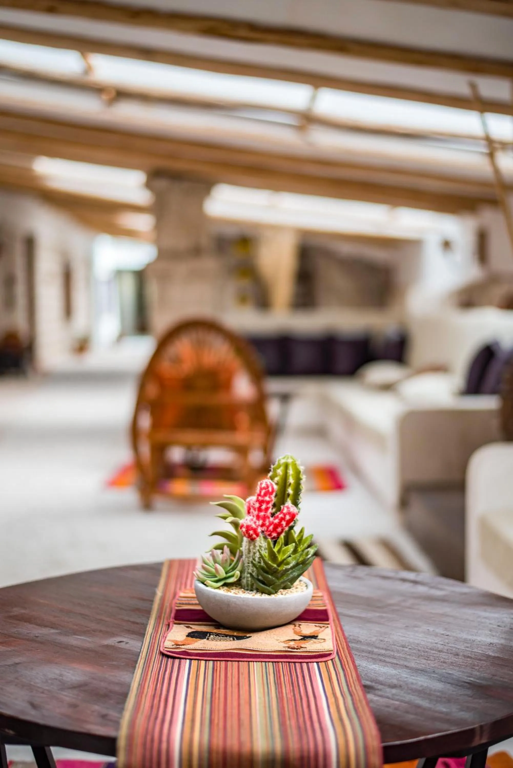 Seating area, Bed in Hotel de Sal Luna Salada