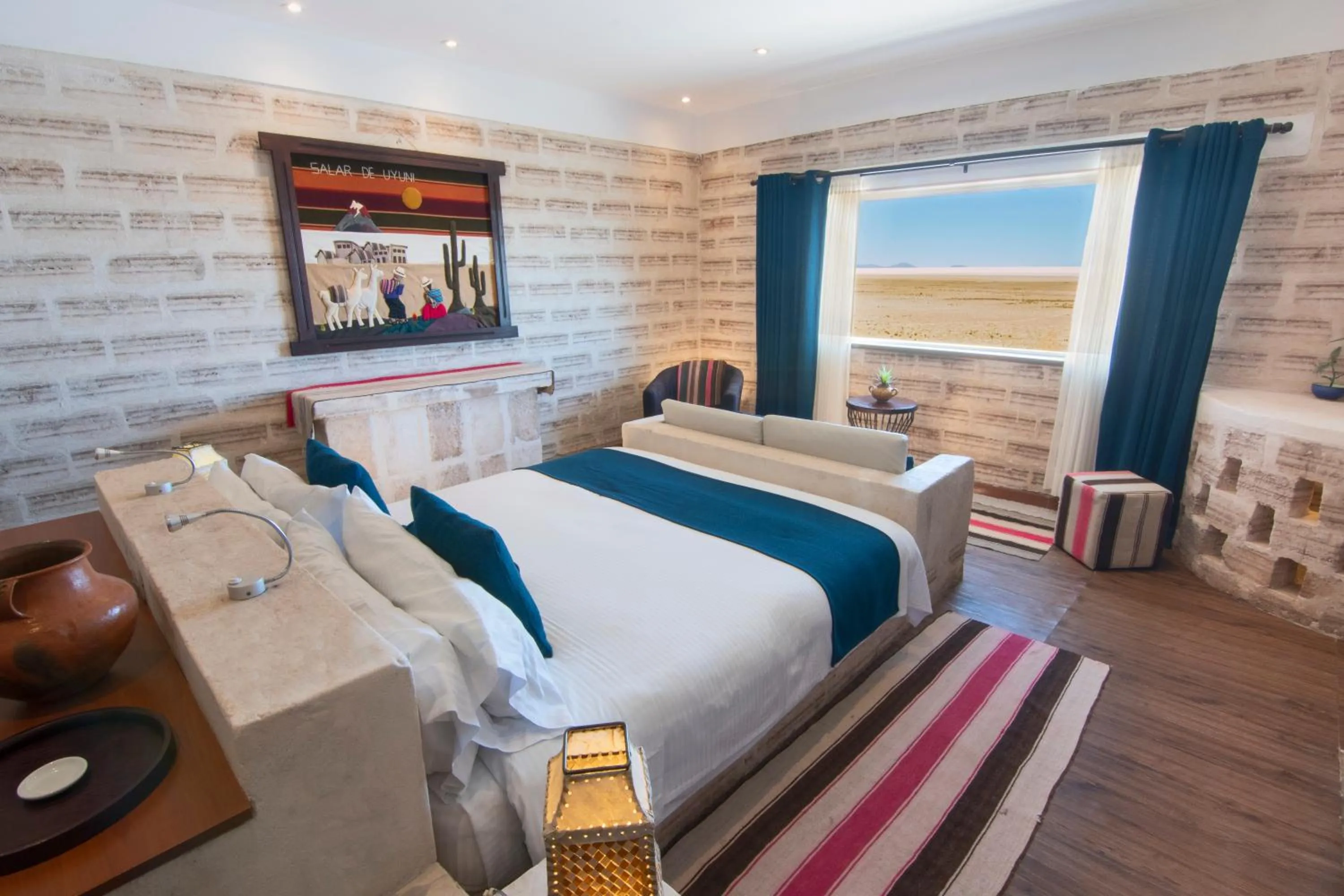 Bed in Hotel de Sal Luna Salada