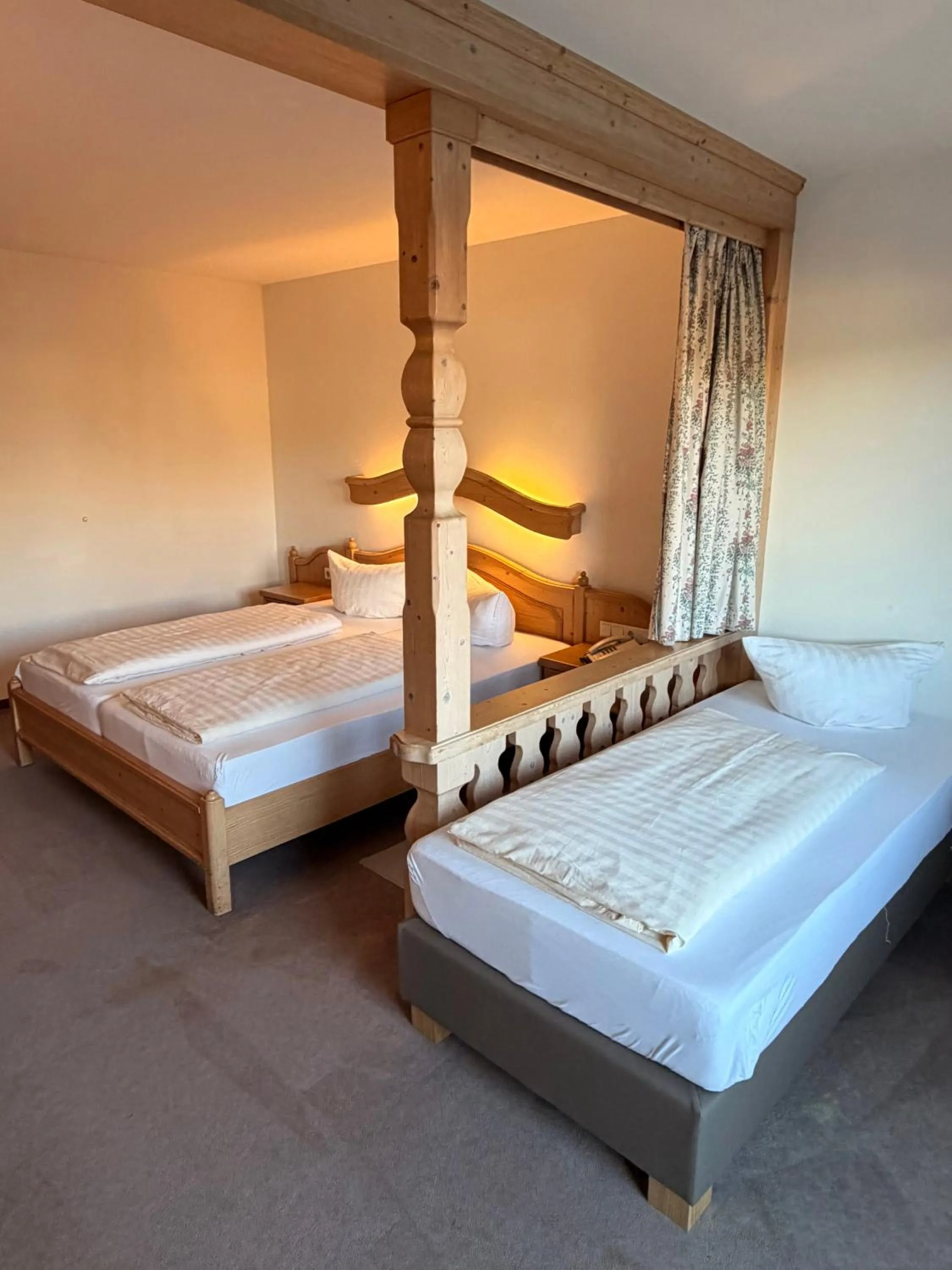 Bedroom, Bed in Hotel Gruberhof Innsbruck Igls B&B