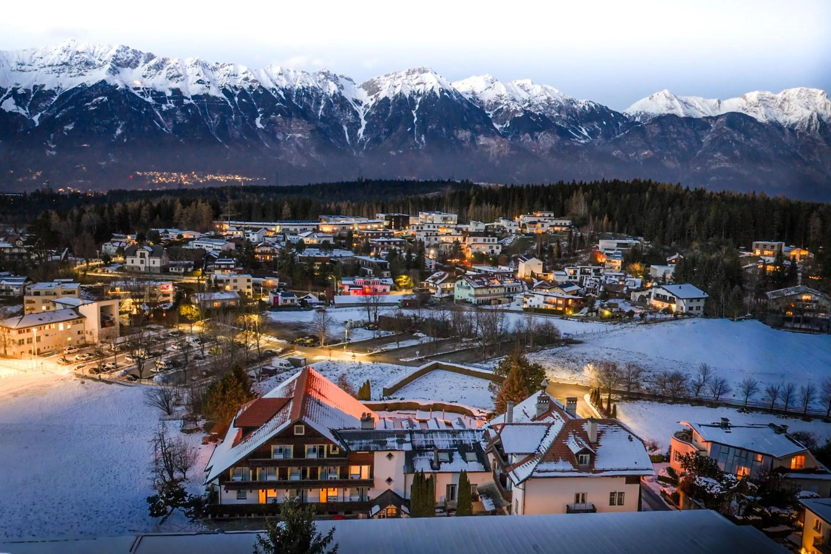 Property building in Hotel Gruberhof Innsbruck Igls B&B