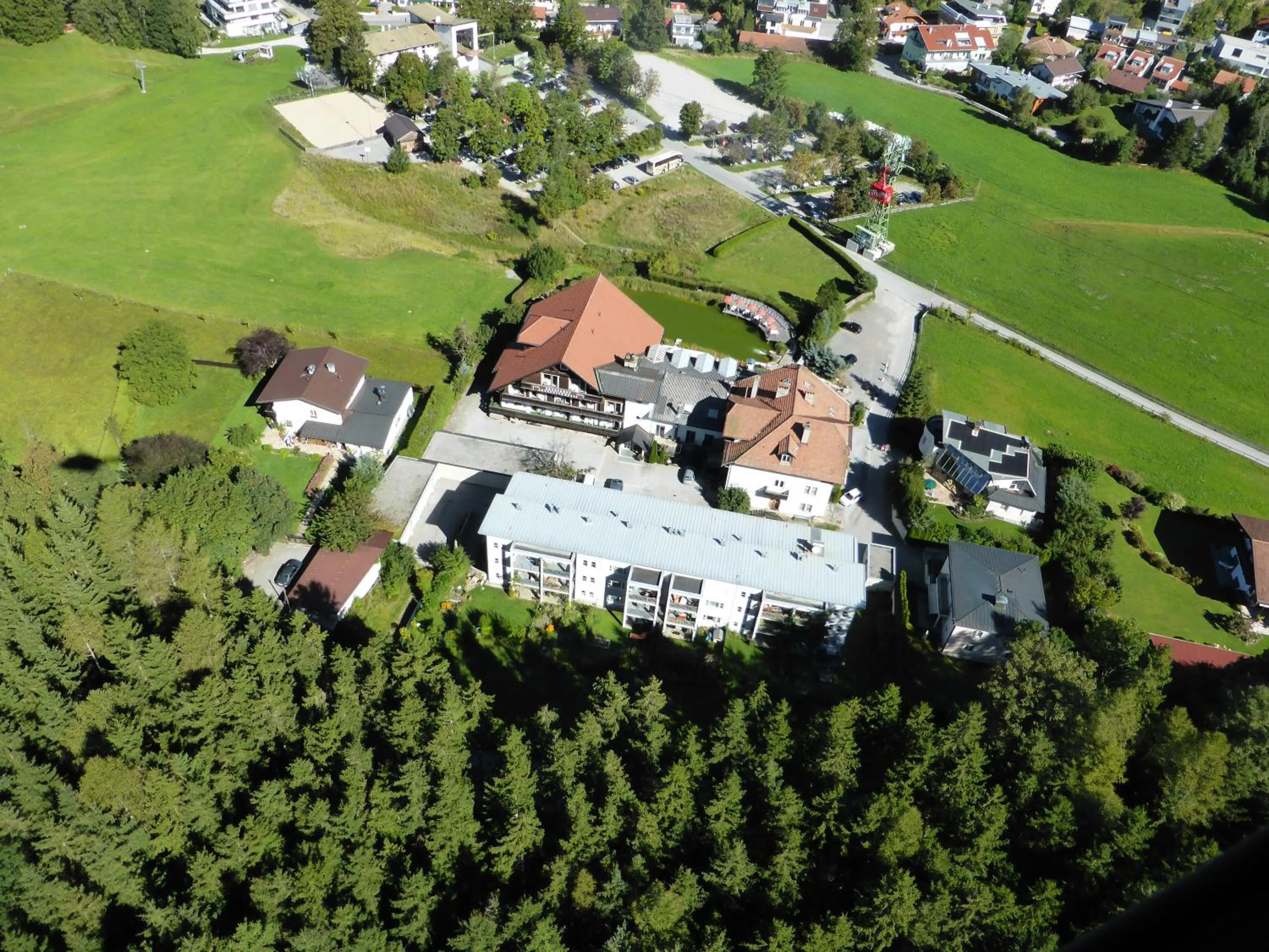 Bird's eye view in Hotel Gruberhof Innsbruck Igls B&B