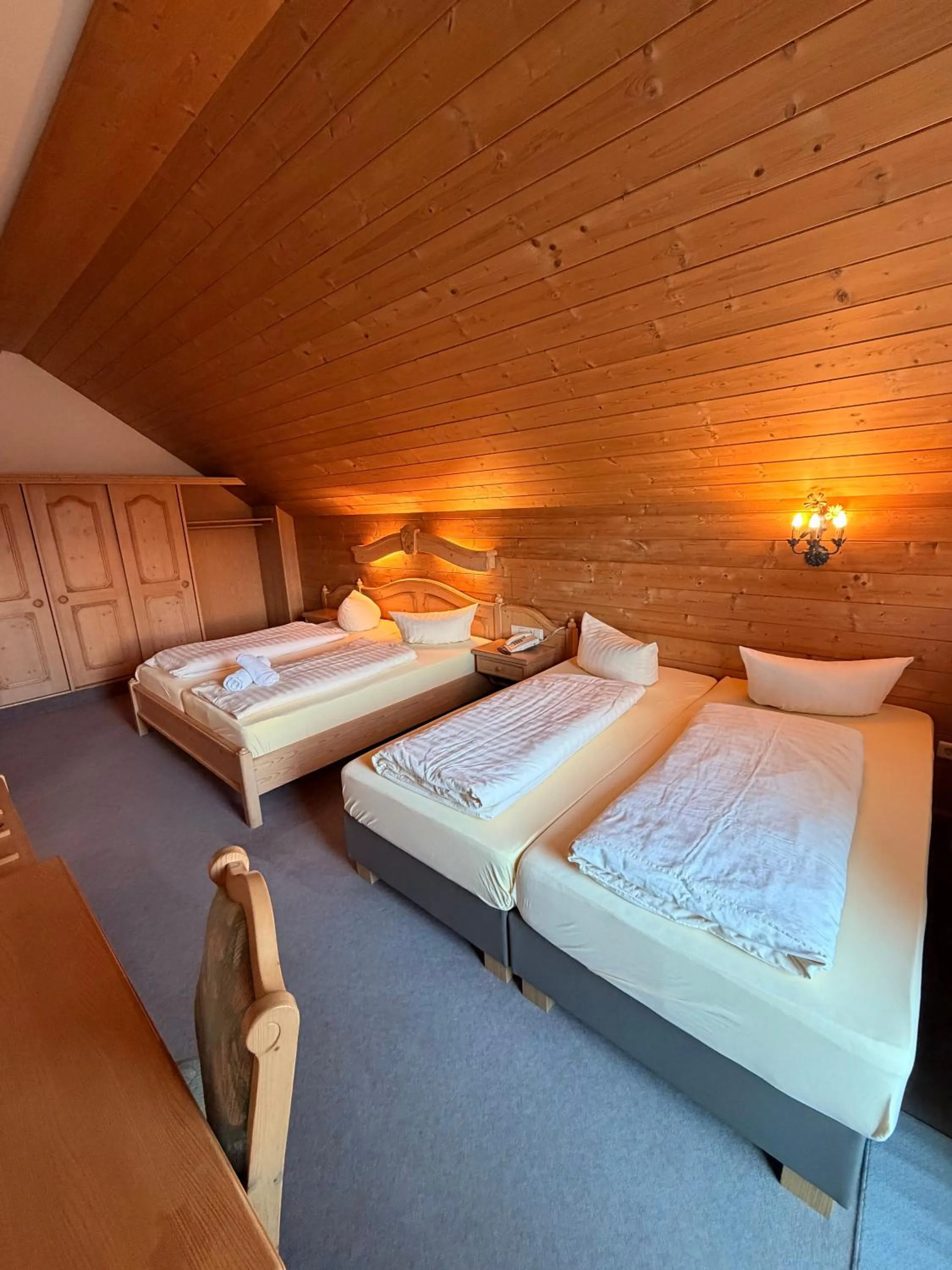 Photo of the whole room, Bed in Hotel Gruberhof Innsbruck Igls B&B