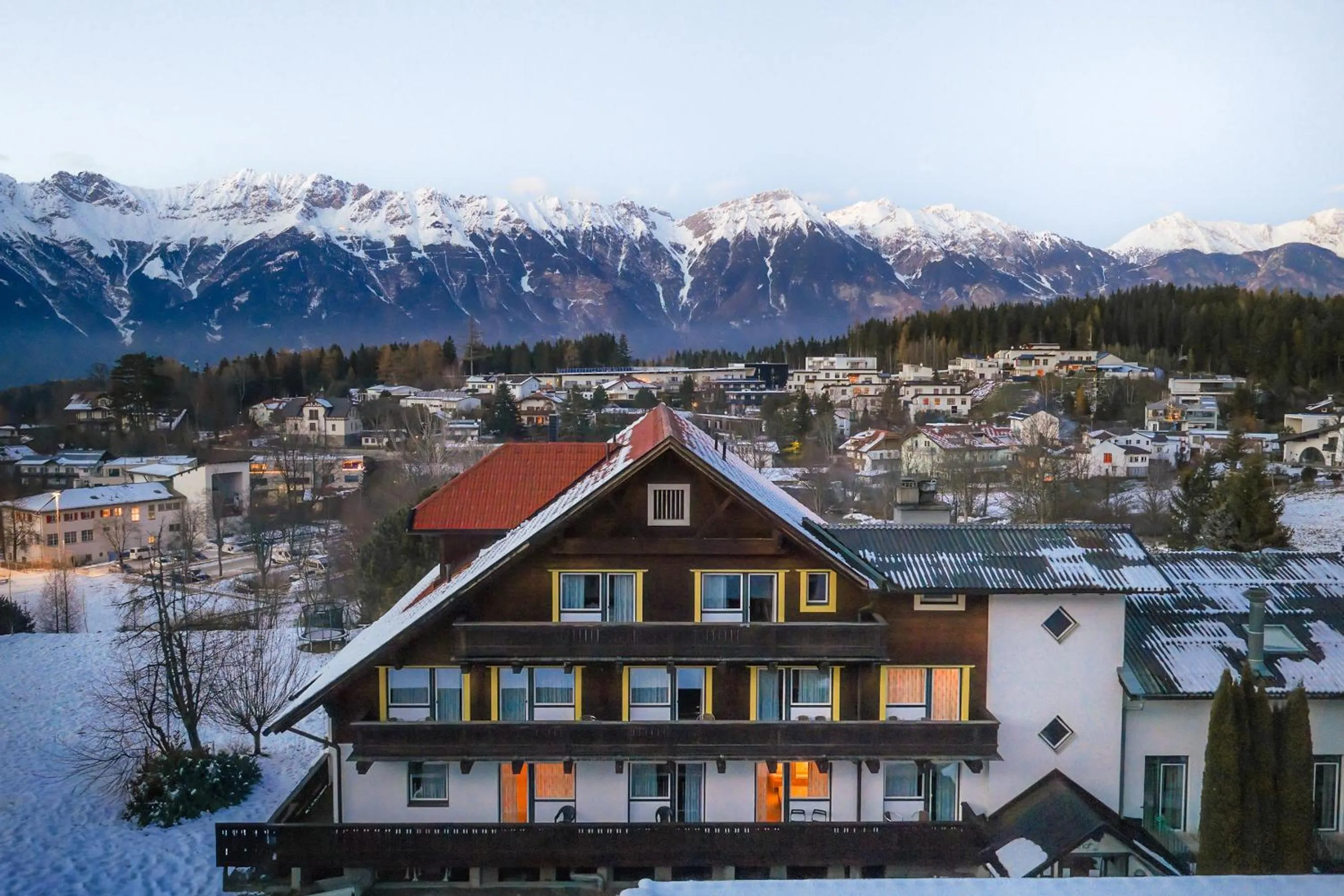 Bird's eye view in Hotel Gruberhof Innsbruck Igls B&B