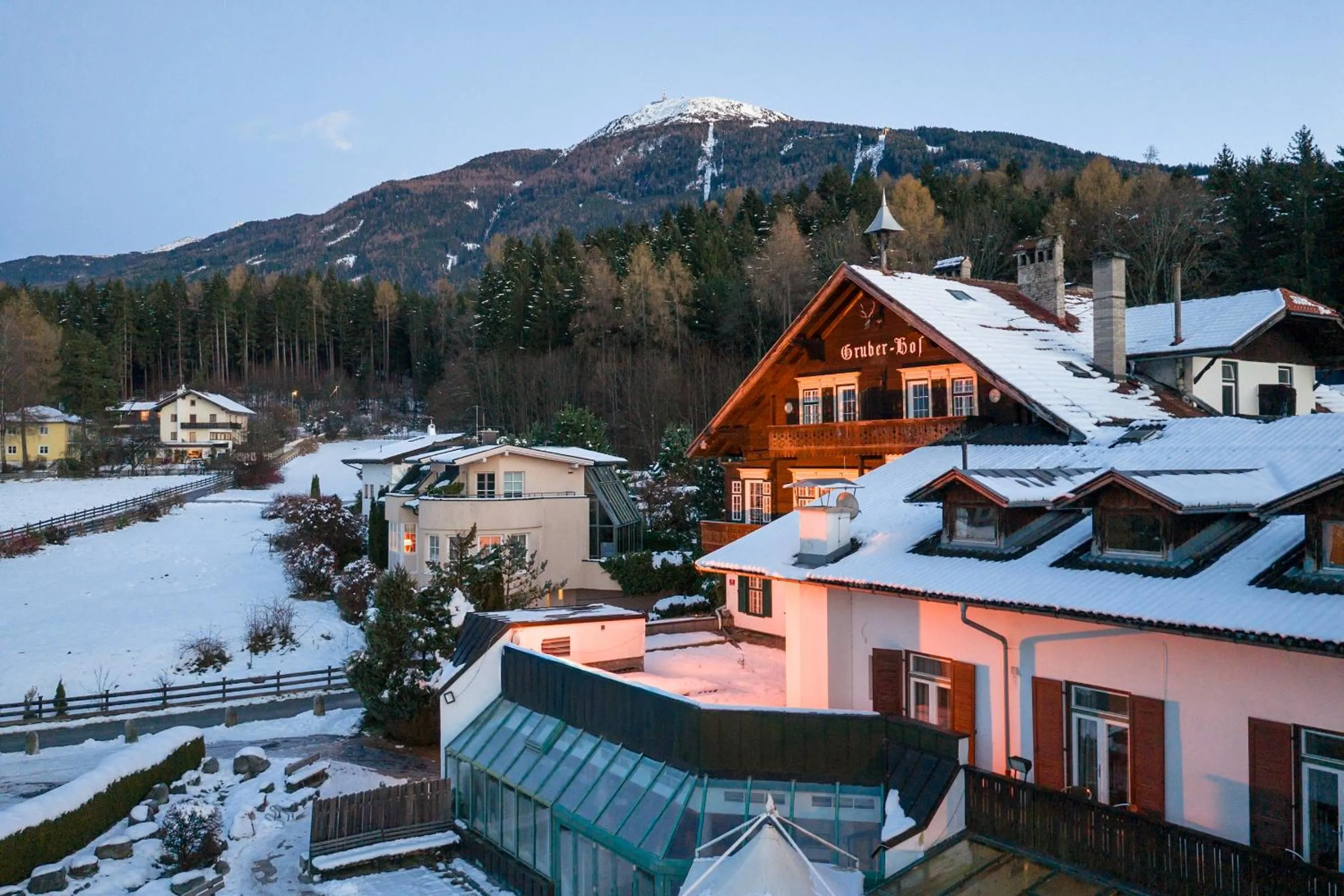 Property building in Hotel Gruberhof Innsbruck Igls B&B
