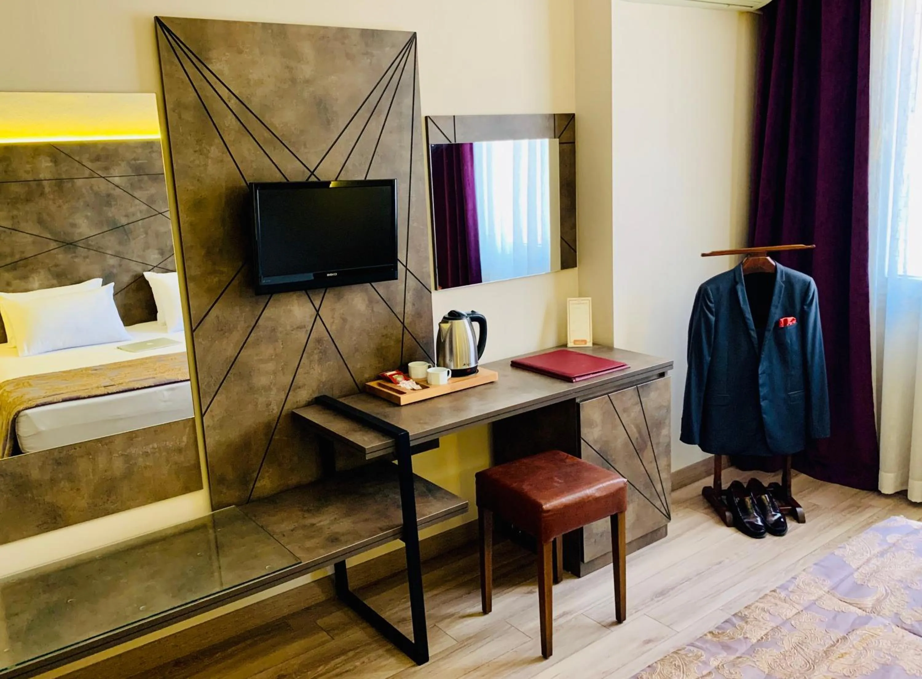 Bed in Hostapark Hotel