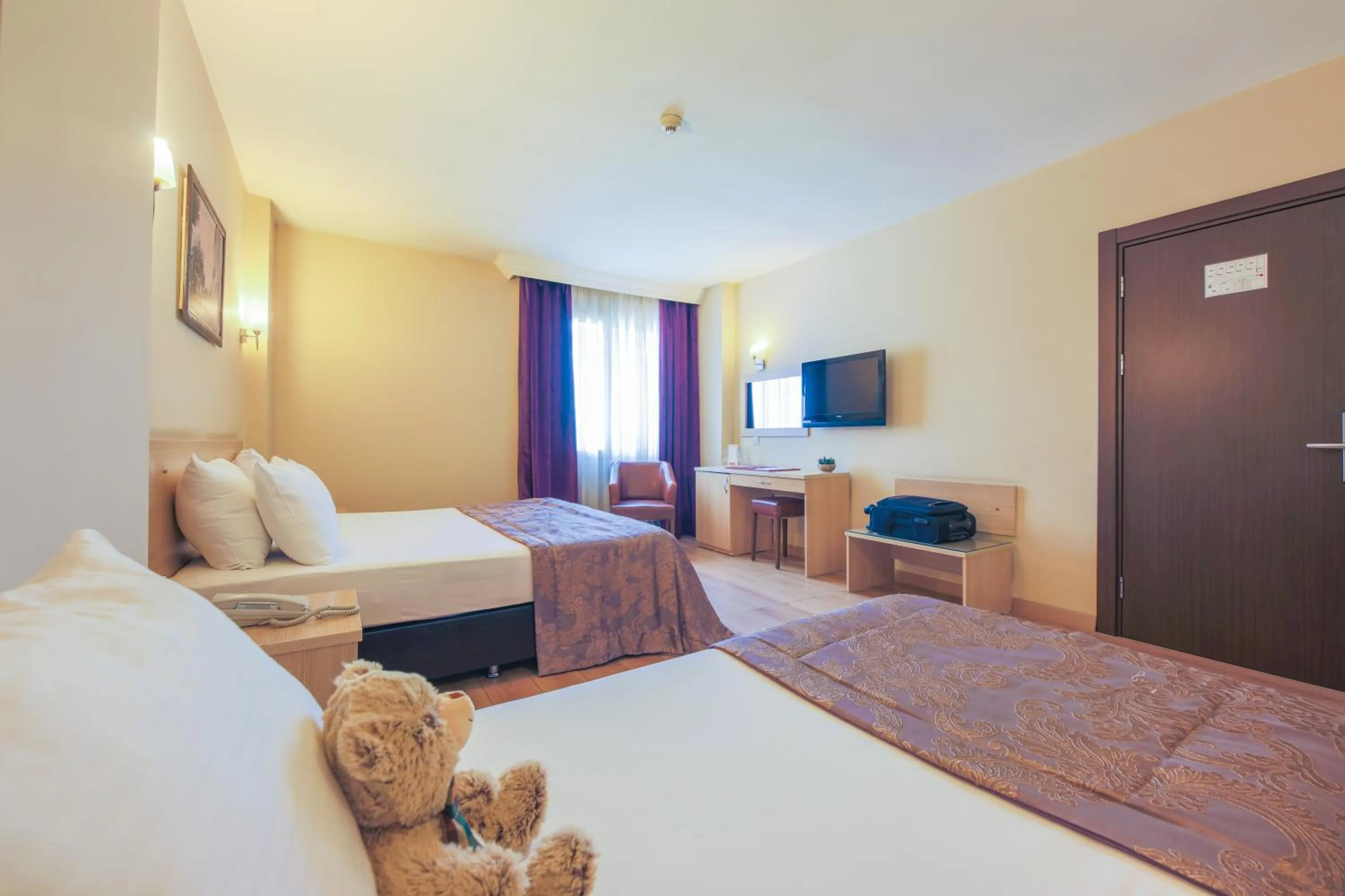 Bed in Hostapark Hotel